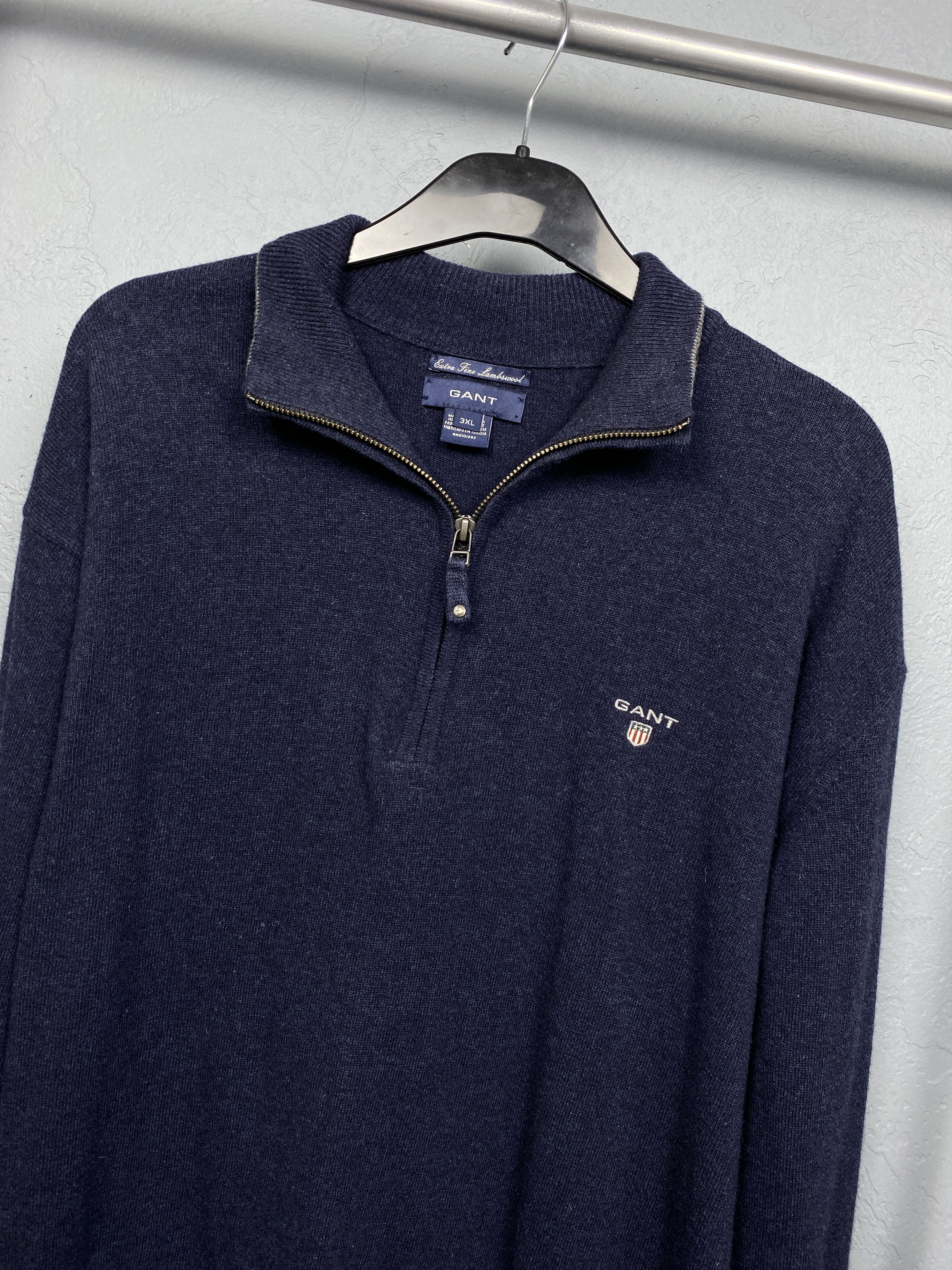 Gant Gant Vintage Mens 1\4 Zip Wool Sweater Size US XXL / EU 58 / 5 - 2 Thumbnail