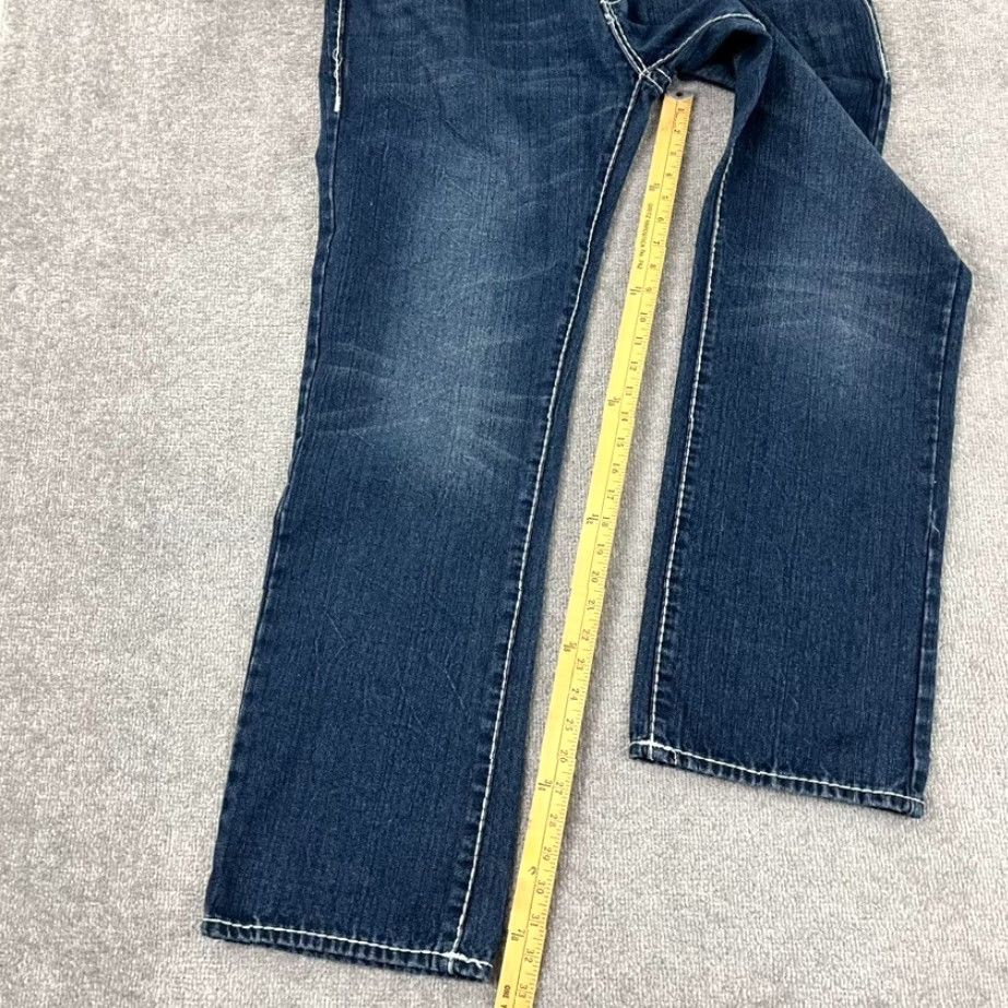 True Religion VINTAGE True Religion Jeans Mens 40x33 Straight Leg Denim Hip Hop 2000s Y2K Size US 40 / EU 56 - 6 Thumbnail
