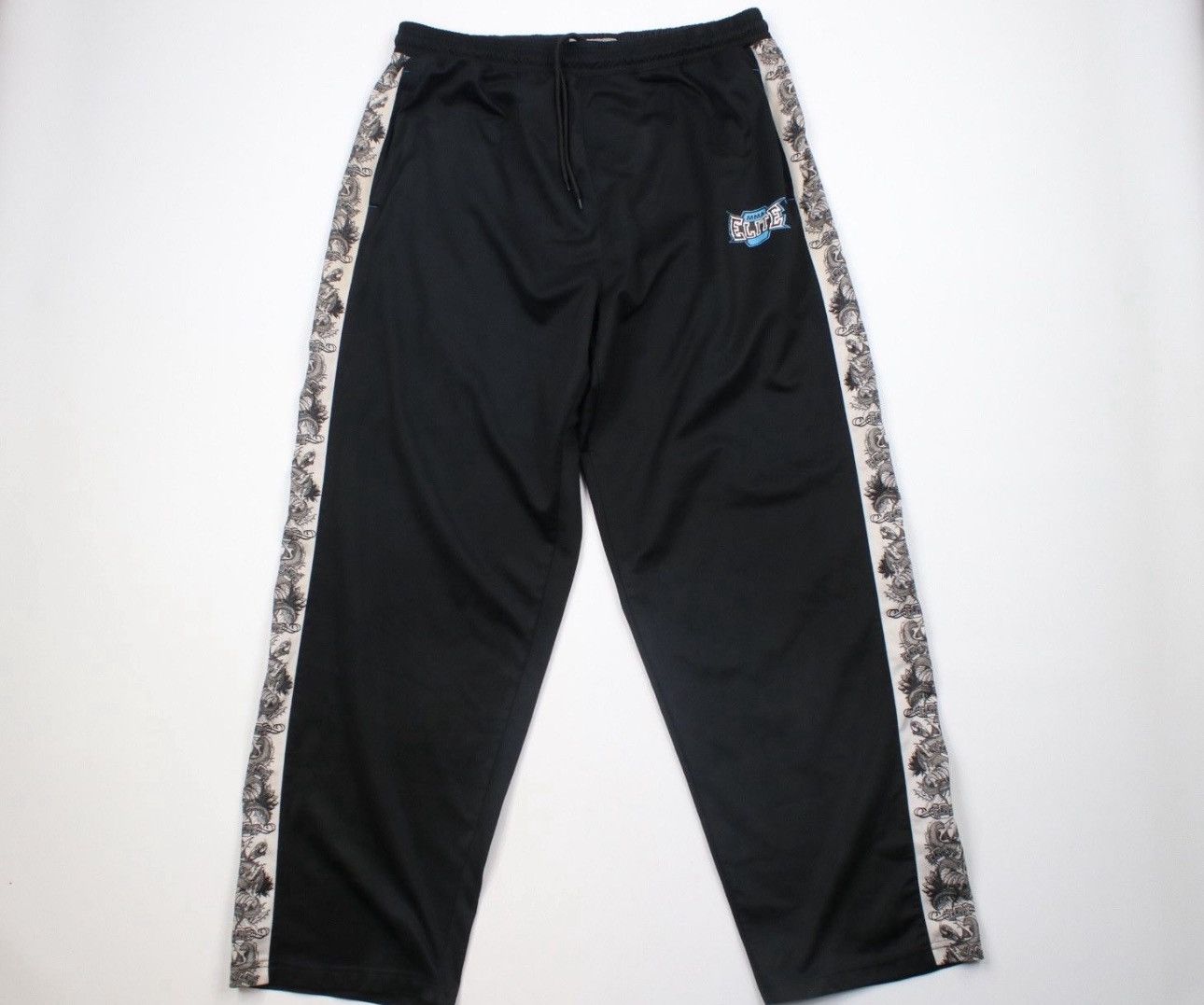 Vintage Vintage MMA Elite Spell Out Dragon Wide Leg Sweatpants Black Size US 38 / EU 54 - 1 Thumbnail