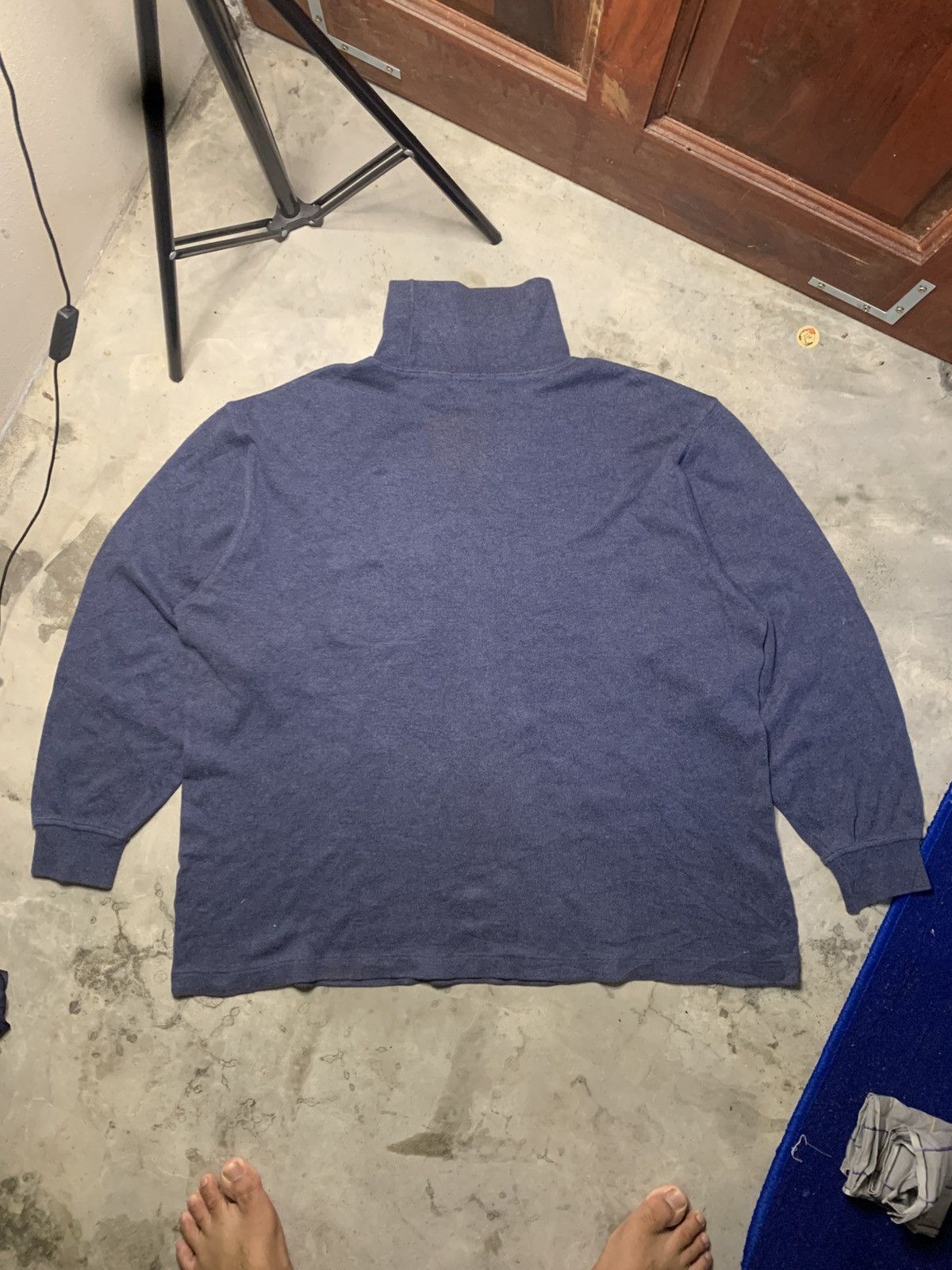 Lacoste Crocodile Spell-out Oversize Turtleneck Sweatshirt Size US XL / EU 56 / 4 - 2 Thumbnail