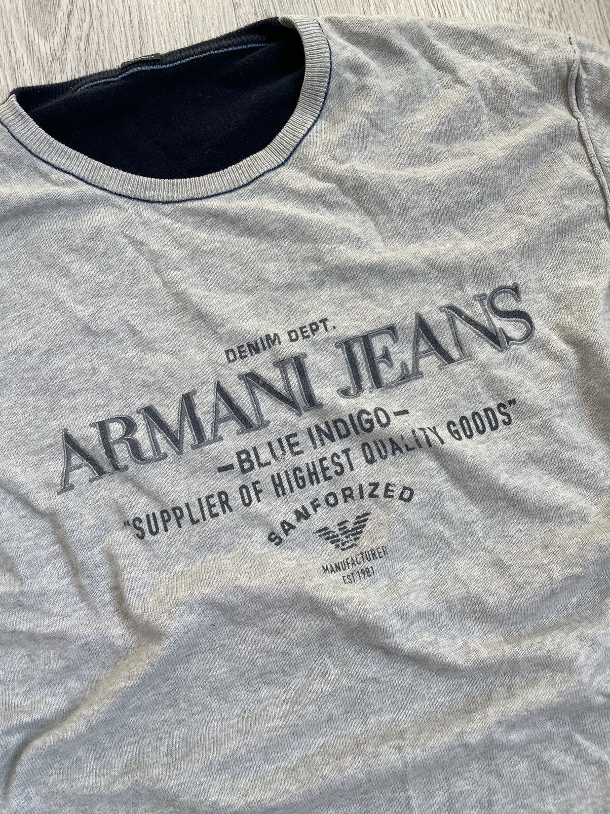 Armani Y2K Armani Sweater Drip Size US M / EU 48-50 / 2 - 1 Thumbnail