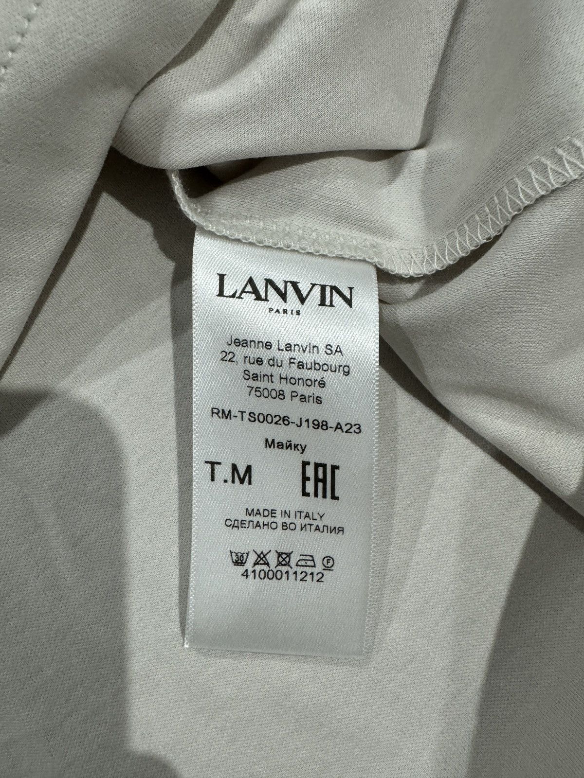 Lanvin Lanvin Curb Lace T-Shirt Size US M / EU 48-50 / 2 - 6 Thumbnail