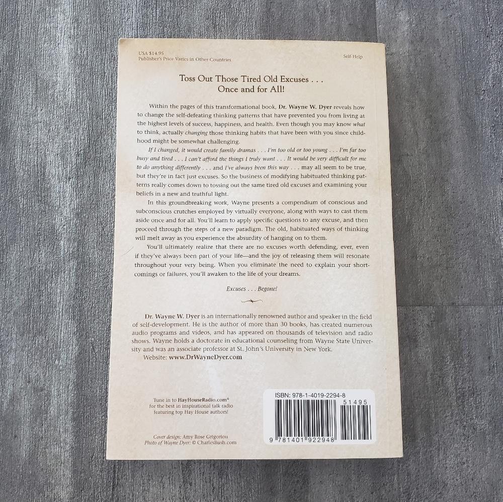 Designer Excuses Be Gone Self-Defeating Publication Size ONE SIZE - 2 Thumbnail
