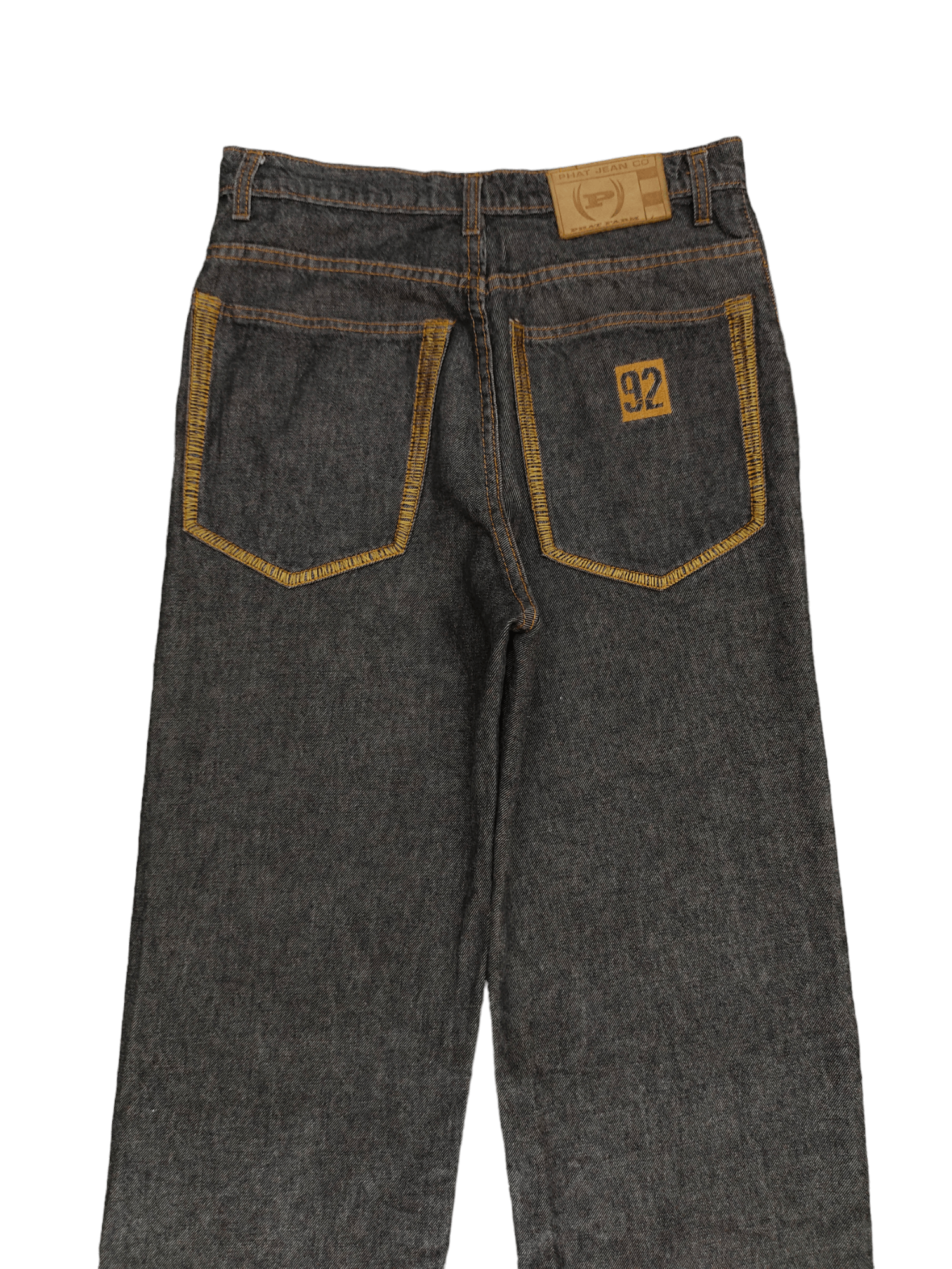Phat Farm Baggy Jeans Phat Farm Embroidered Spell Out Denim Wide Leg Size US 30 / EU 46 - 11 Thumbnail