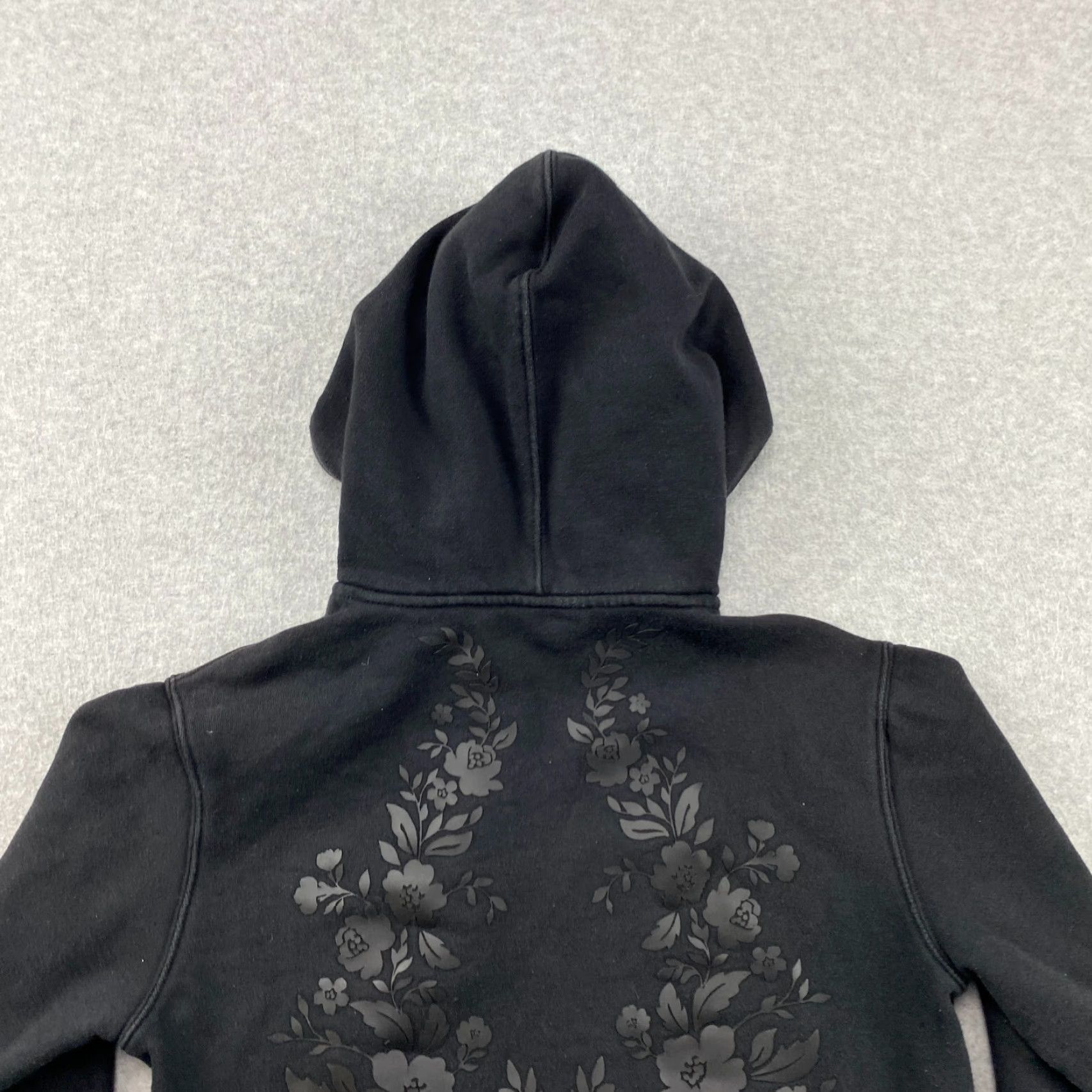 Athleta Athleta Hoodie Womens XXS Black Floral Fleece Heavyweight Pullover Long Sleeve Pockets All Seasons Athleisure Size XXS / US 00 / IT 34 - 5 Thumbnail