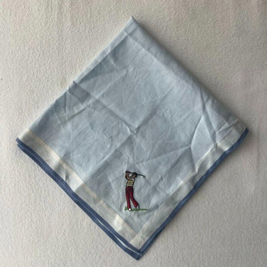 Designer VTG Embroidered Golf Handkerchief Bob Hope Estate ULTRA RARE Size ONE SIZE - 2 Thumbnail