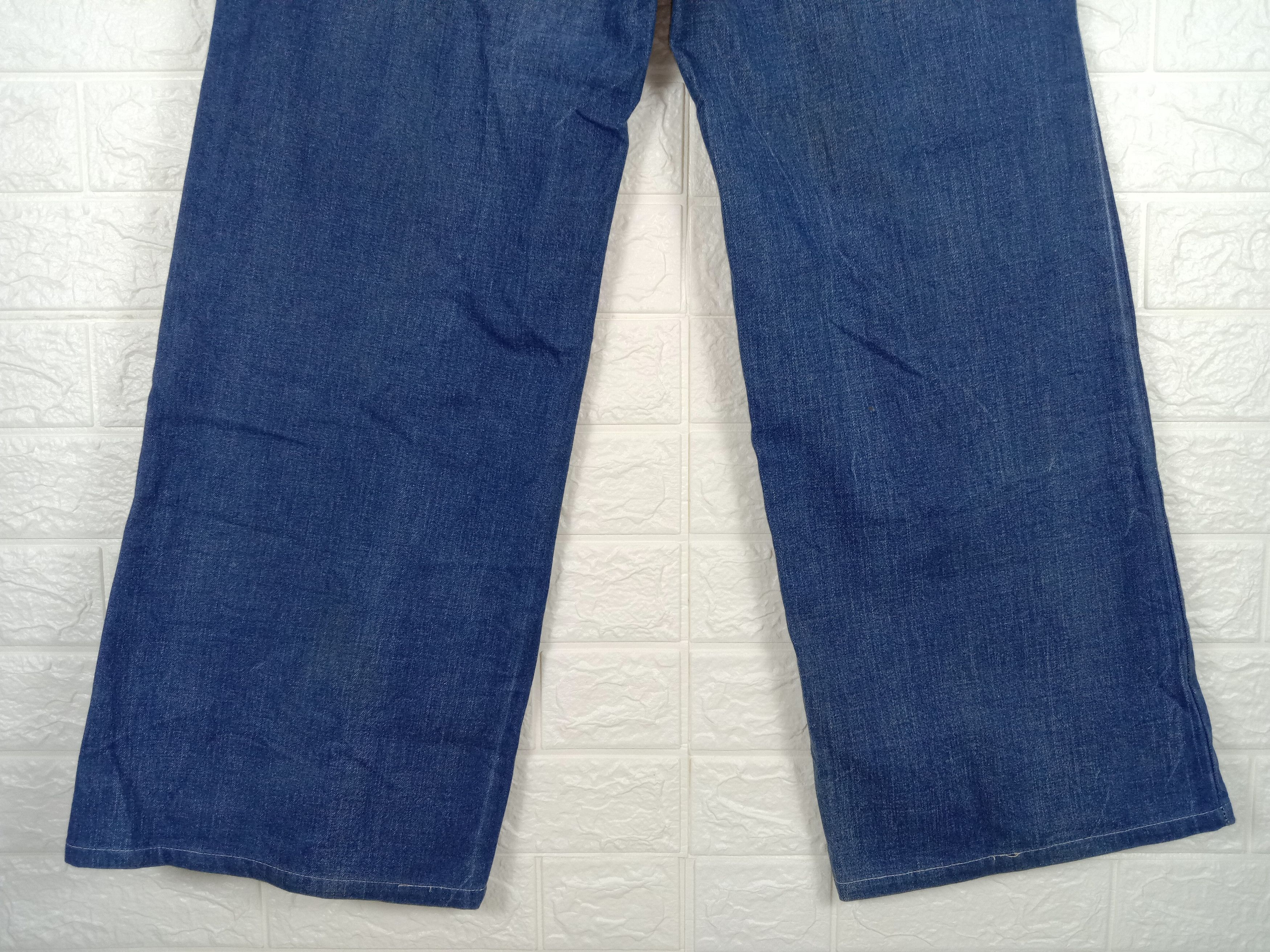 Japanese Brand Vintage Japanese Indigo Wide Leg Baggy Jeans Size 28" / US 6 / IT 42 - 8 Thumbnail
