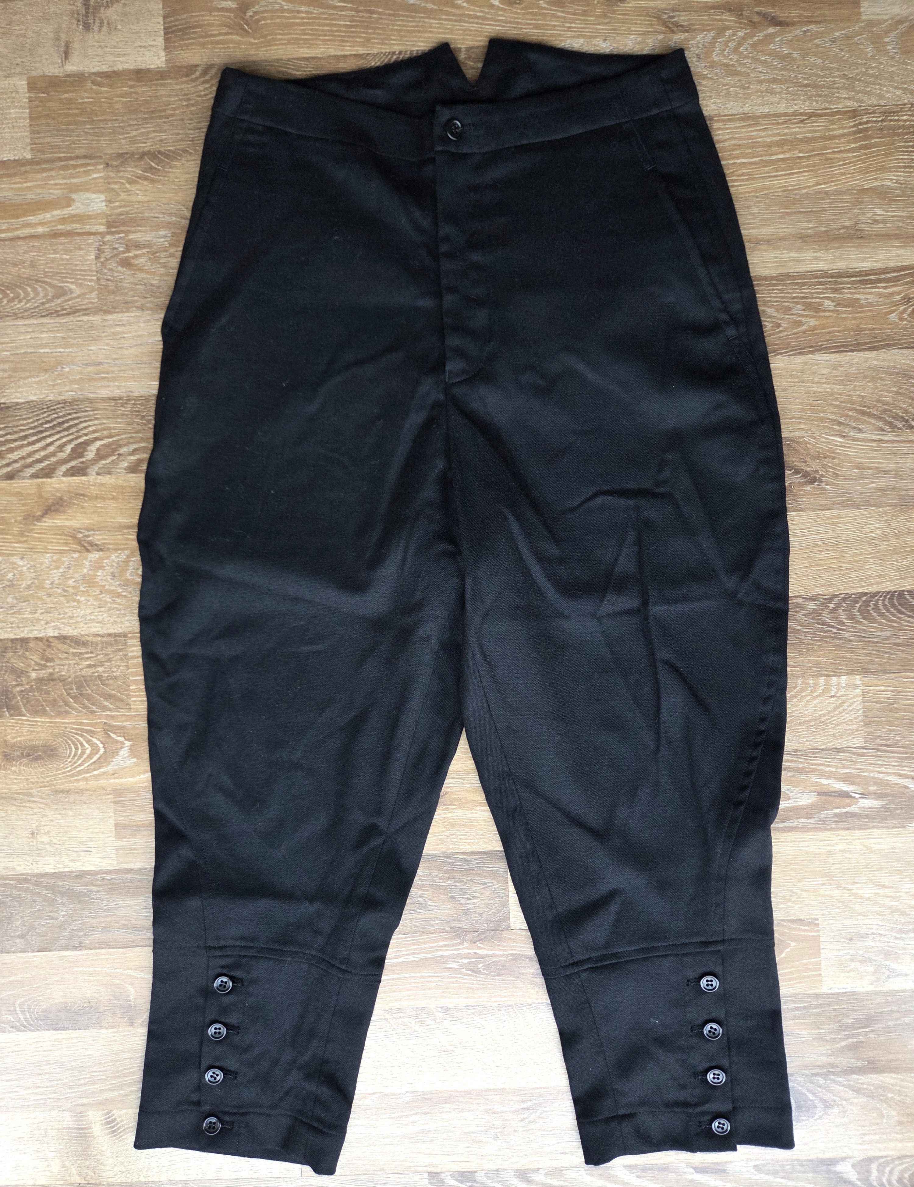Comme des Garcons AD2010 Black Comme Des Garcons CDG Japan Jodhpur Ankle Pants Size 30" / US 8 / IT 44 - 1 Thumbnail