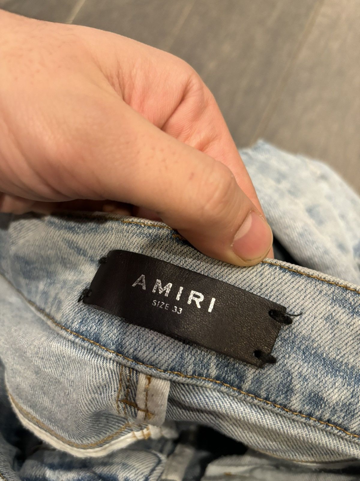 Amiri Amiri MX1 Blue tan patches size 33 Size US 33 - 3 Thumbnail