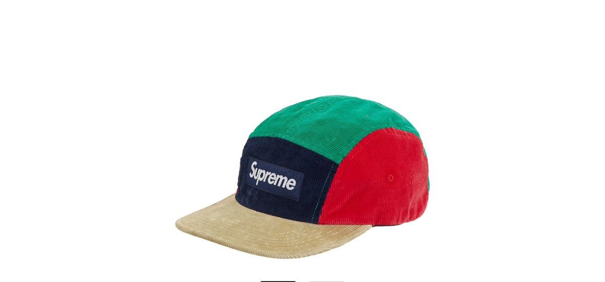 Streetwear × Supreme Supreme FW23 Corduroy Box Logo Camp Cap