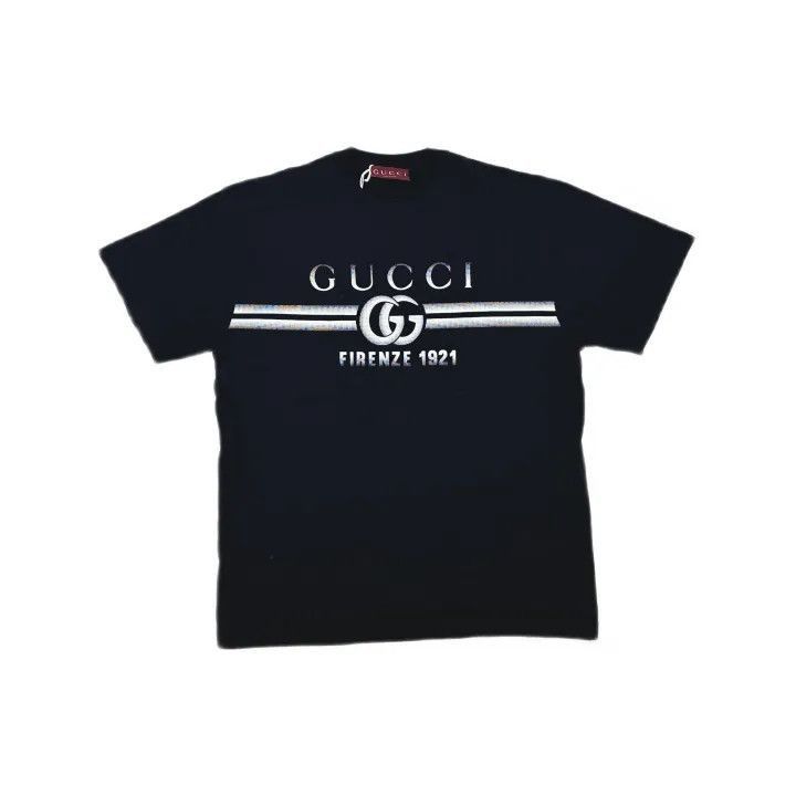 Gucci Gucci Gucci Black Lido Logo Short Sleeve T-Shirt -2506 Size US M / EU 48-50 / 2 - 2 Thumbnail