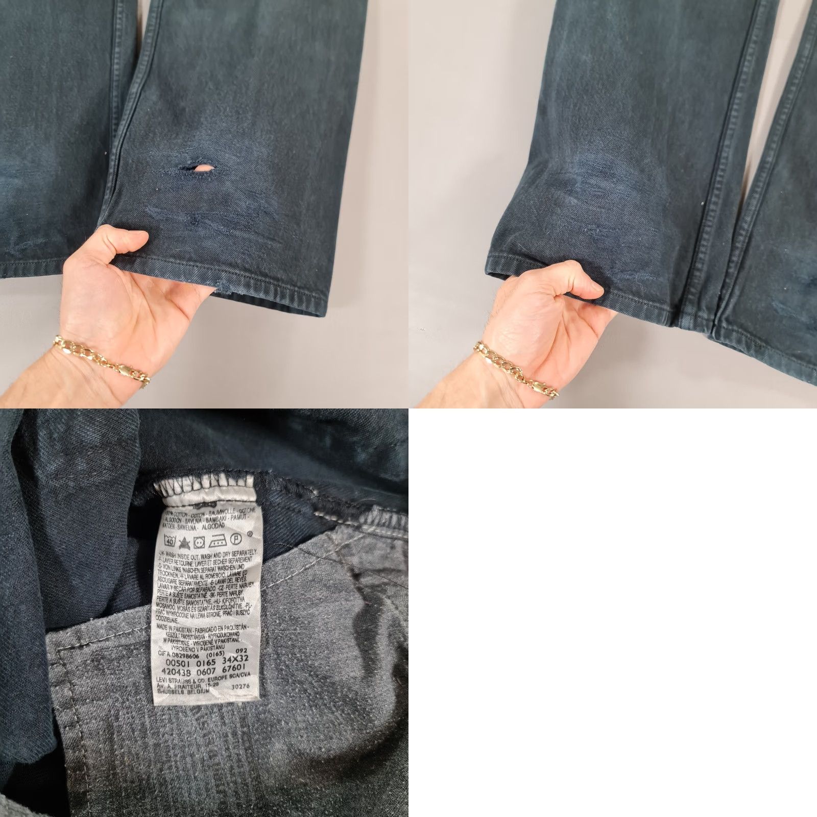 Levi's Levi's 501 Jeans Mens Regular Straight Denim W34 L32 Blue 5-Pocket Button Fly Classic 90s Theme USA Signature Gift Size US 34 / EU 50 - 8 Thumbnail