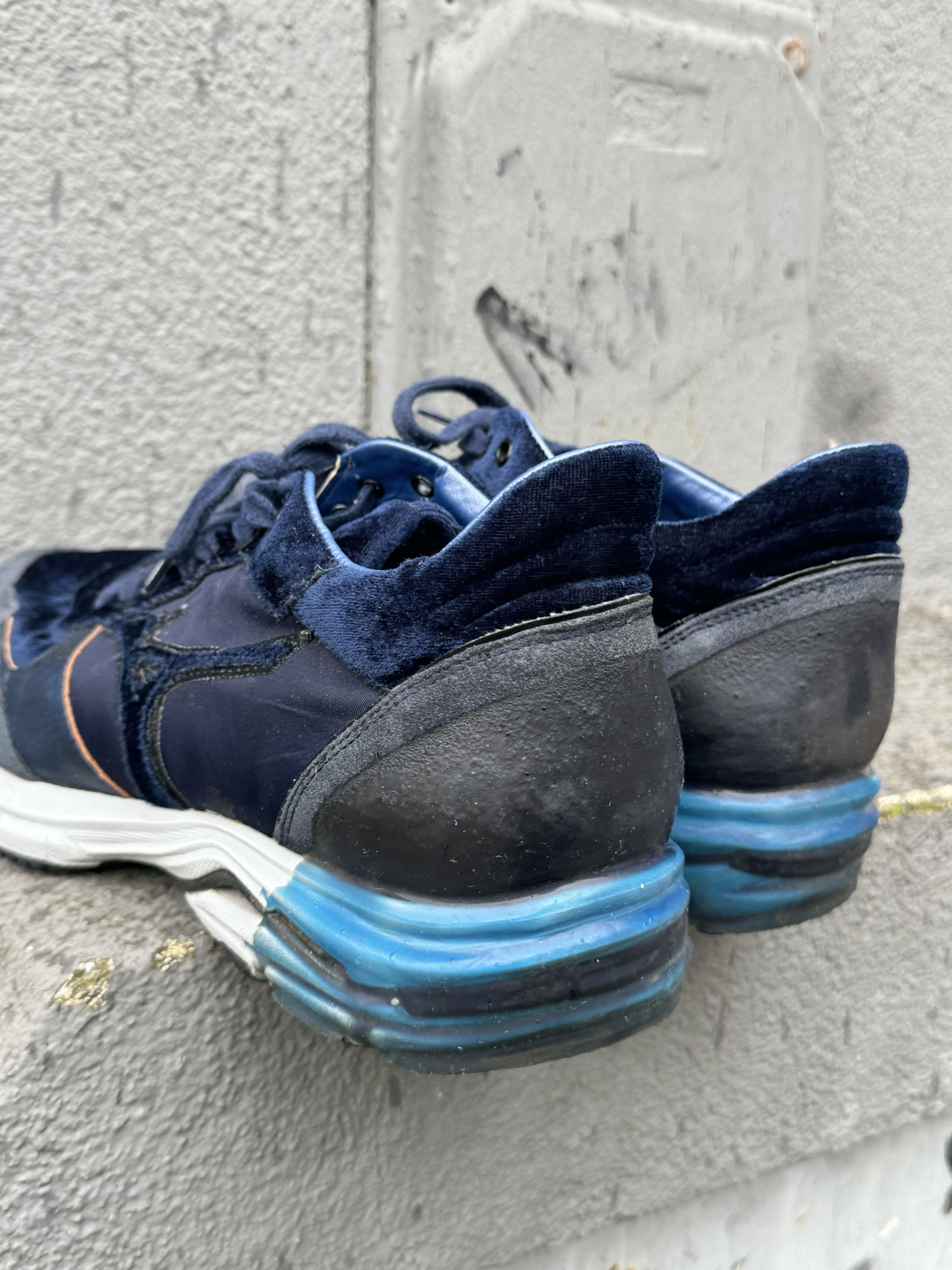Japanese Brand × Mizuno Mizuno Wave Sirius Velour Purple Navy US 11.5 Size US 11.5 / EU 44-45 - 7 Thumbnail