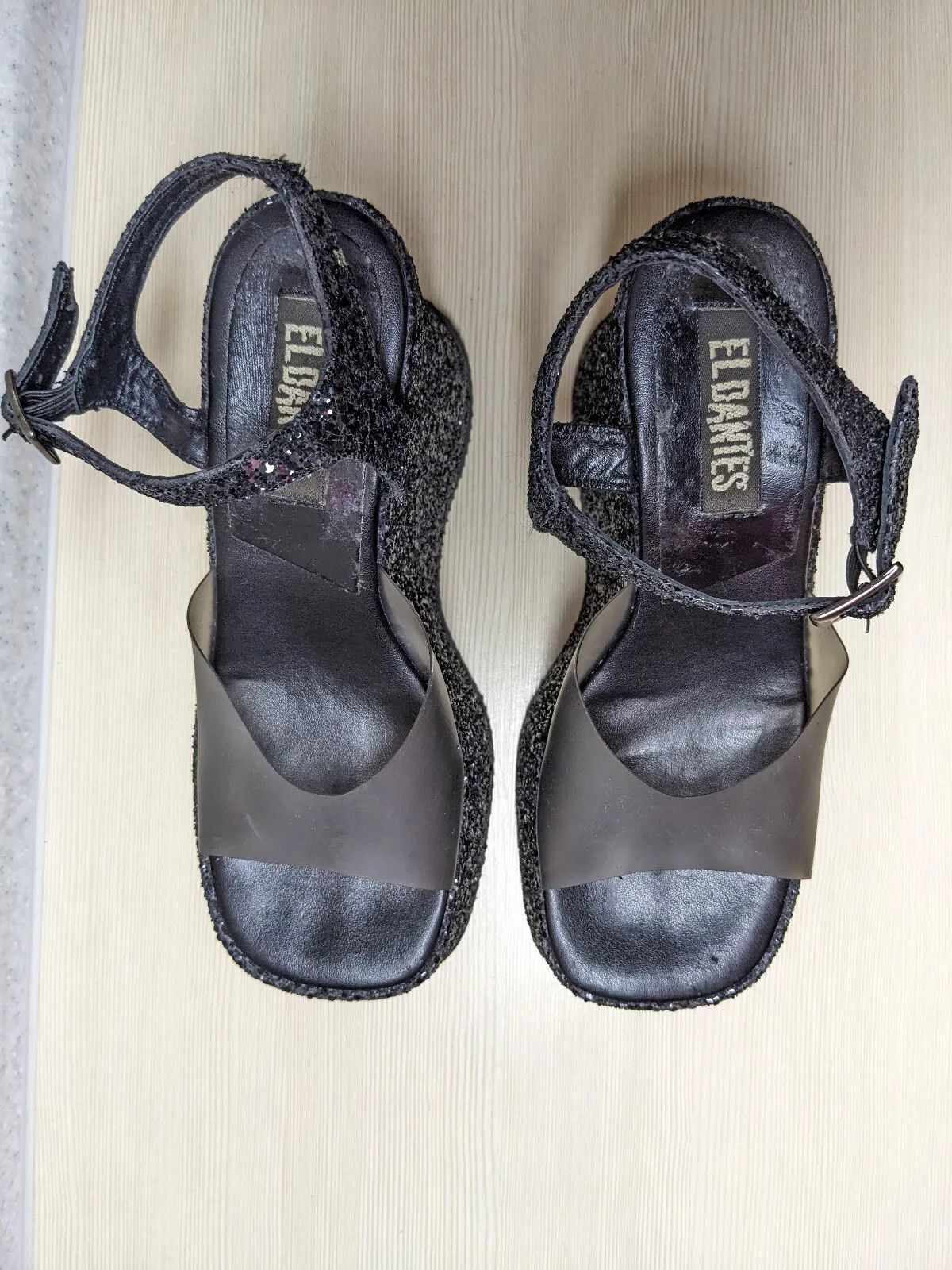Designer EL DANTES Vintage Platform Shoes size 37 Size US 7 / IT 37 - 6 Thumbnail