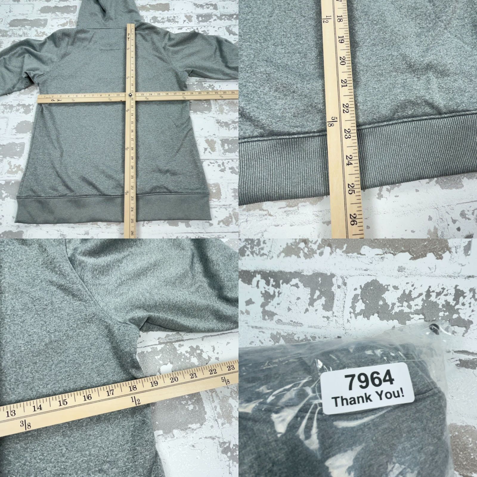 Under Armour Under Armour Hoodie Women M Gray Orange Sweatshirt Storm Semi Fitted Pullover Baggy? Size M / US 6-8 / IT 42-44 - 8 Thumbnail