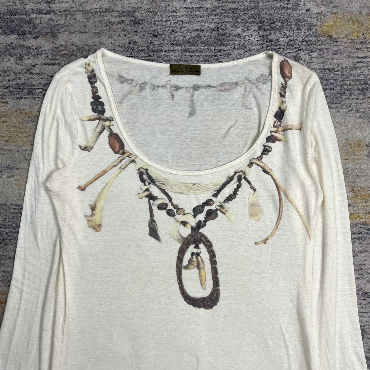 GOA Goa Bones feather necklace long sleeve shirt vkei style Size US S / EU 44-46 / 1 - 3 Thumbnail