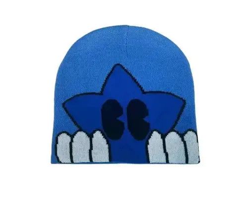 VIBE Blue Color Cute Beanie Hat Size ONE SIZE - 3 Thumbnail