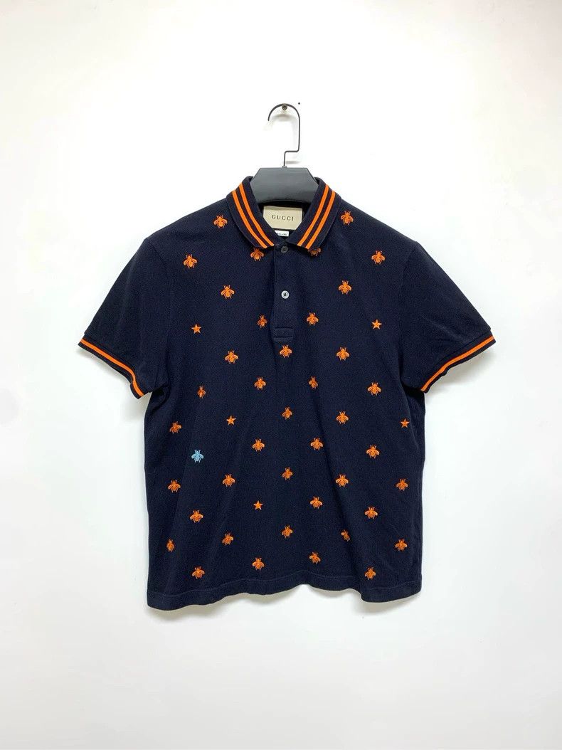 Gucci Gucci Bee full-print polo shirt 2503-Nextarrow Size US L / EU 52-54 / 3 - 1 Thumbnail