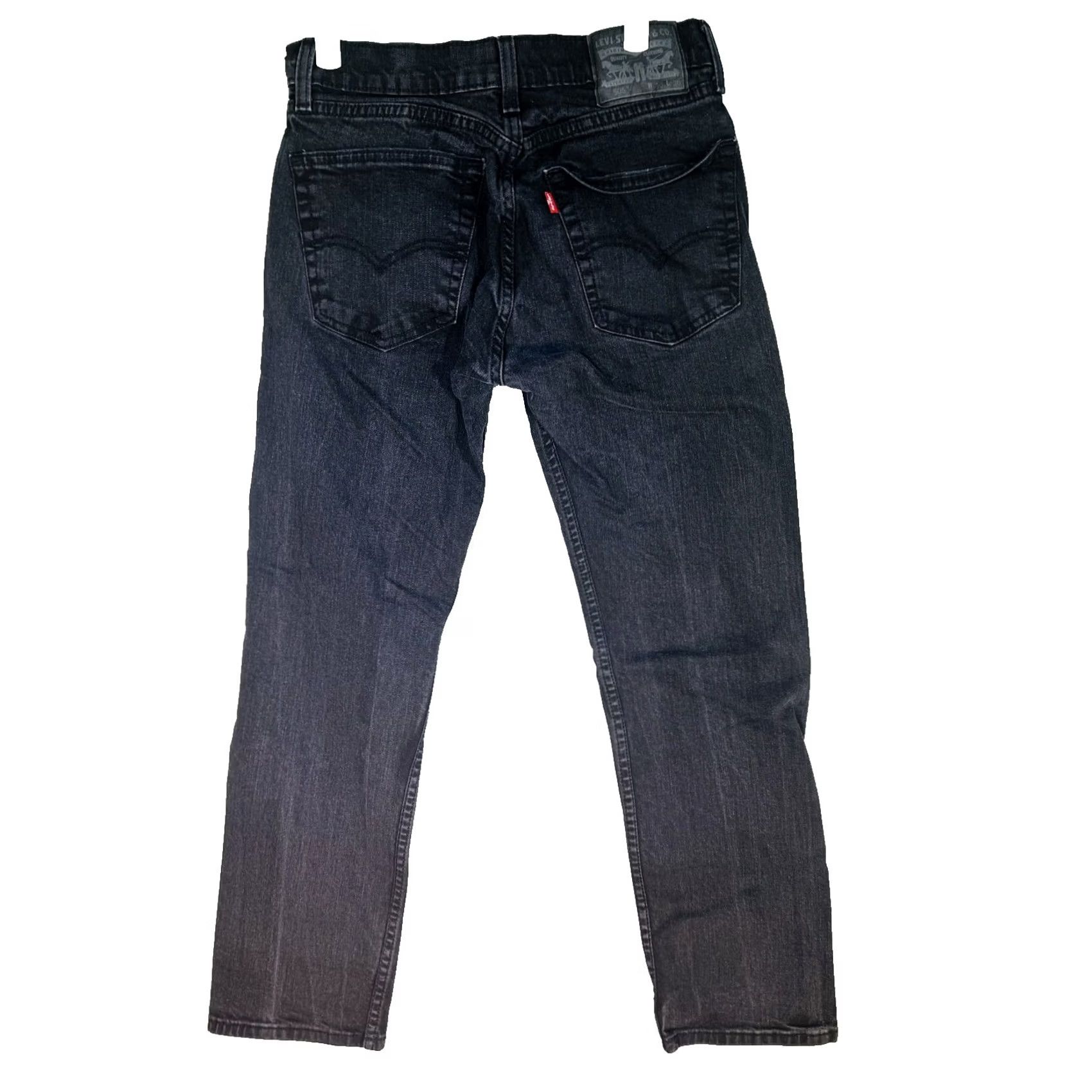Levi's Levi's Jeans Slim Tapered 30x30 Charcoal Wash Black Denim Mid Rise 5-Pocket USA Logo Mens Size US 30 / EU 46 - 2 Thumbnail