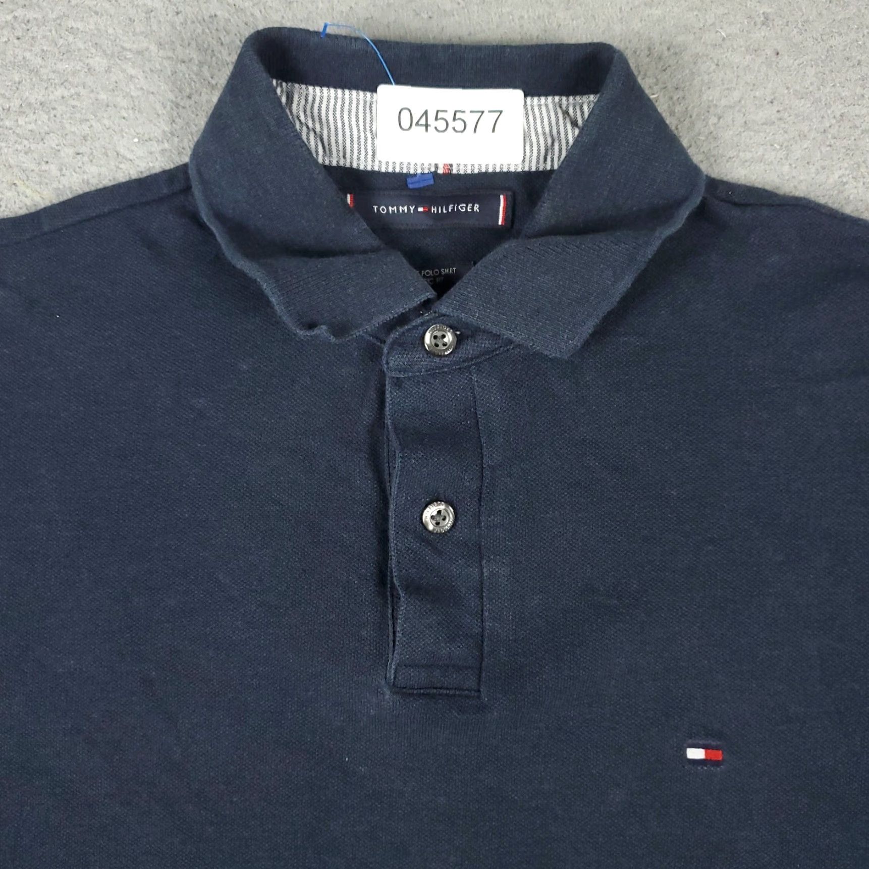 Tommy Hilfiger Tommy Hilfiger Polo Shirt Mens Small Blue - 100% Cotton Casual Short Sleeve, Logo Button-front, Regular Fit, Classic American Style Size US S / EU 44-46 / 1 - 2 Thumbnail