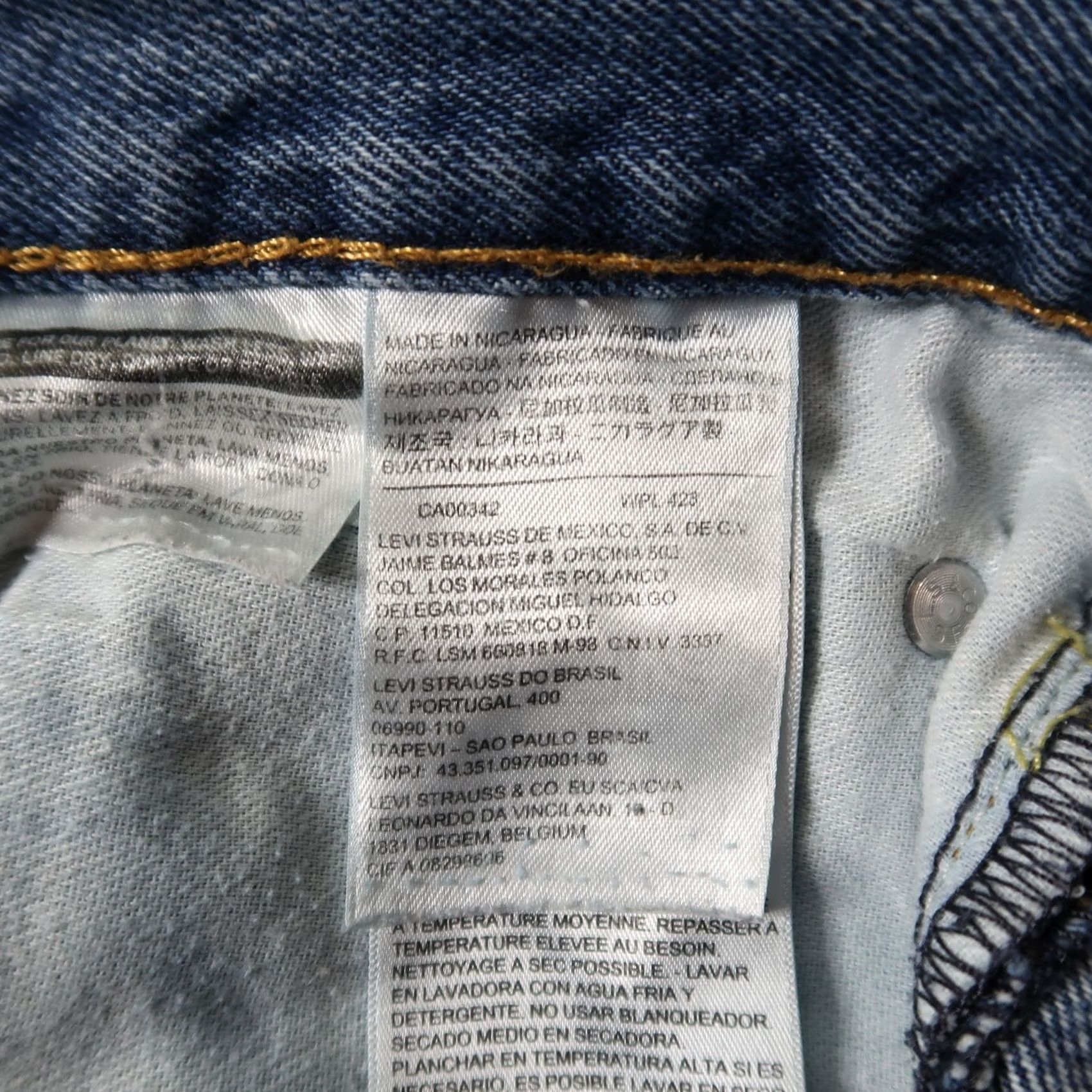 Levi's Levi's 517 Boot Cut Jeans Men's 36x30 Blue Denim Cowboy Western Distressed 5-Pocket Regular Rise Low Inches Jeans Mens Blue 517 Boot Cut Size US 36 / EU 52 - 4 Thumbnail
