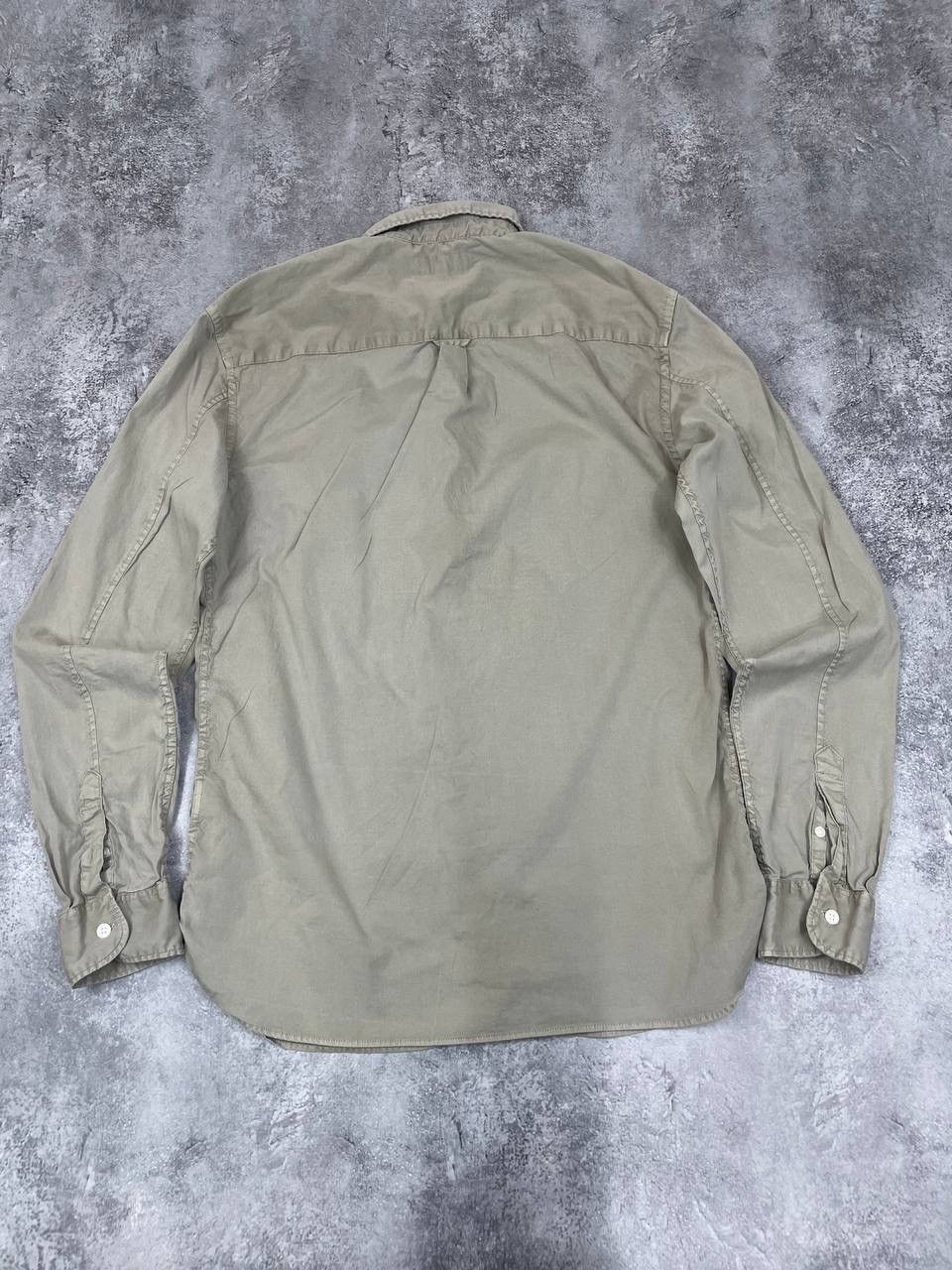 Allsaints AllSaints Men Cotton Button Up Shirt Beige Long Sleeve SizeM Size US M / EU 48-50 / 2 - 7 Thumbnail