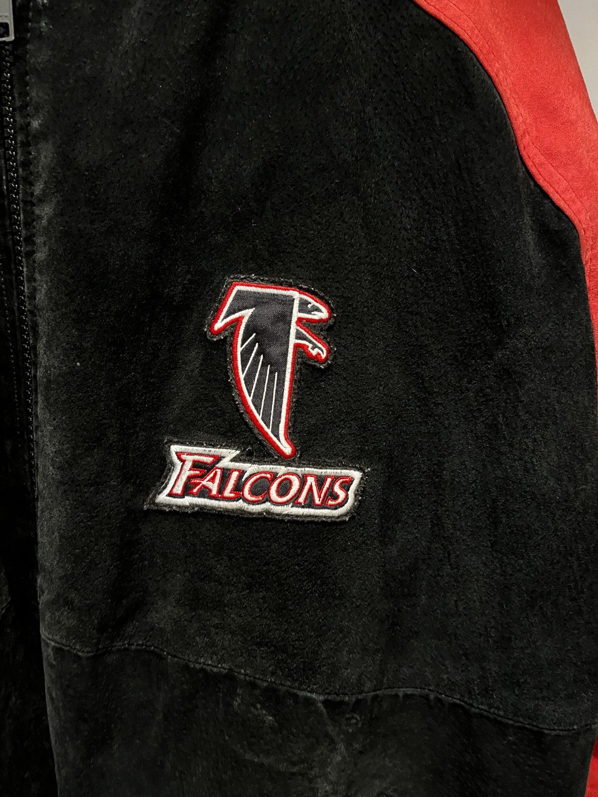 NFL Vintage Wilsons Leather x Carl Banks Atlanta Falcons Jacket Size US XL / EU 56 / 4 - 4 Thumbnail