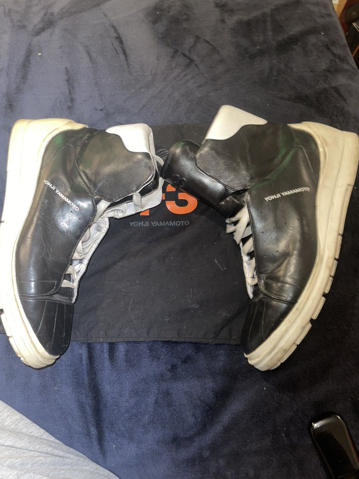 Y-3 Y-3 Yohji Yamamoto Black/White Size US 8.5 / EU 41-42 - 2 Thumbnail