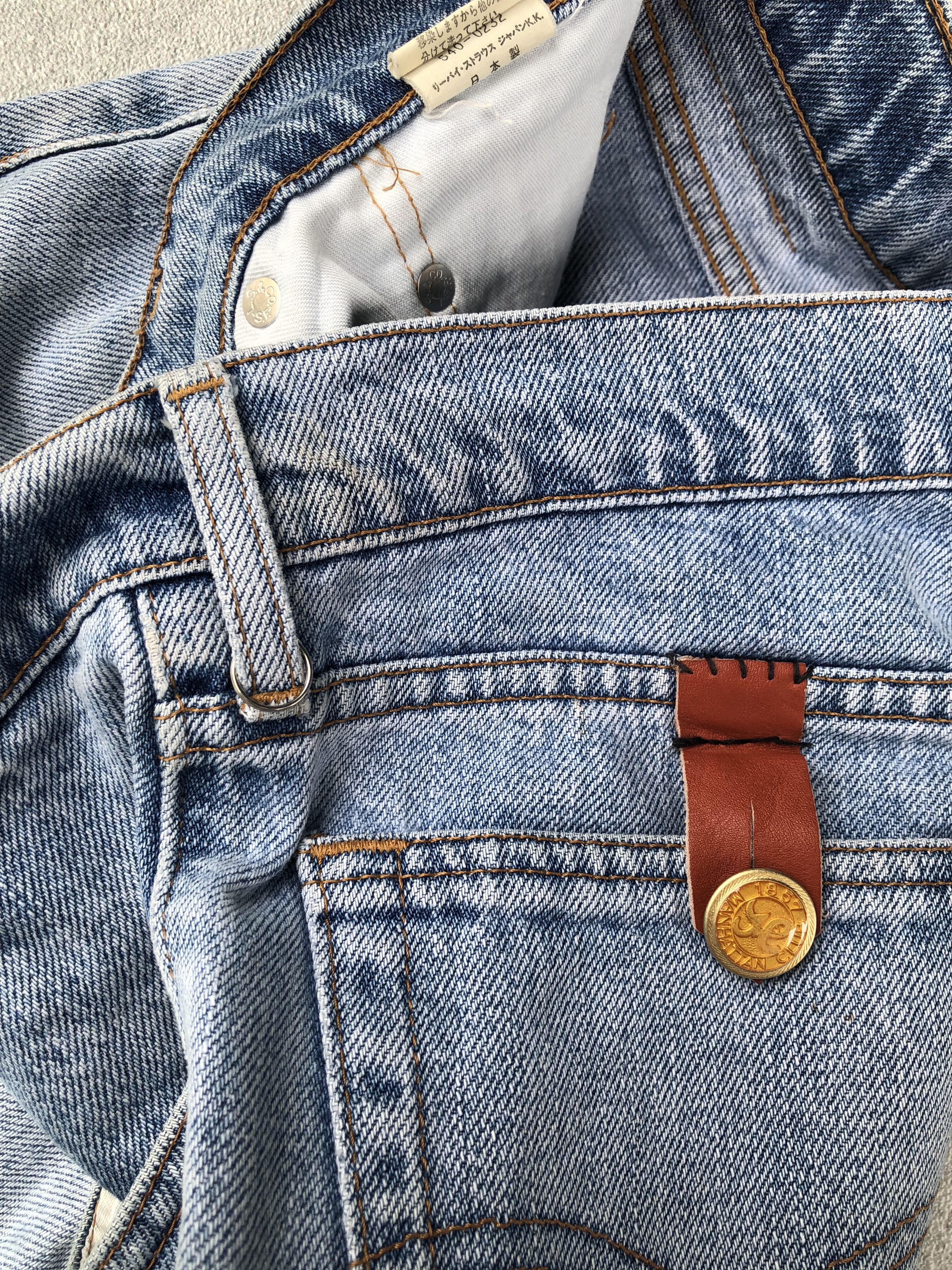 Levi's × Vintage Vintage Levis Short Pants Light Wash Distressed Style Size US 32 / EU 48 - 6 Thumbnail