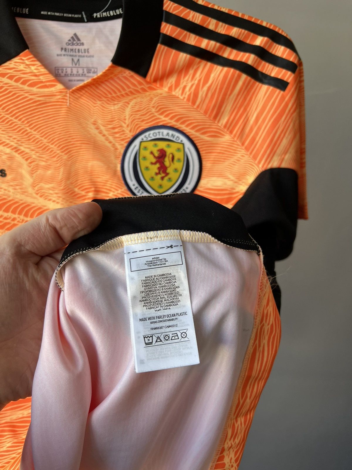 Adidas 2021 SCOTLAND #21 CUMINGS PLAYER ISSUED SOCCER JERSEY SHIRT Size M / US 6-8 / IT 42-44 - 10 Thumbnail