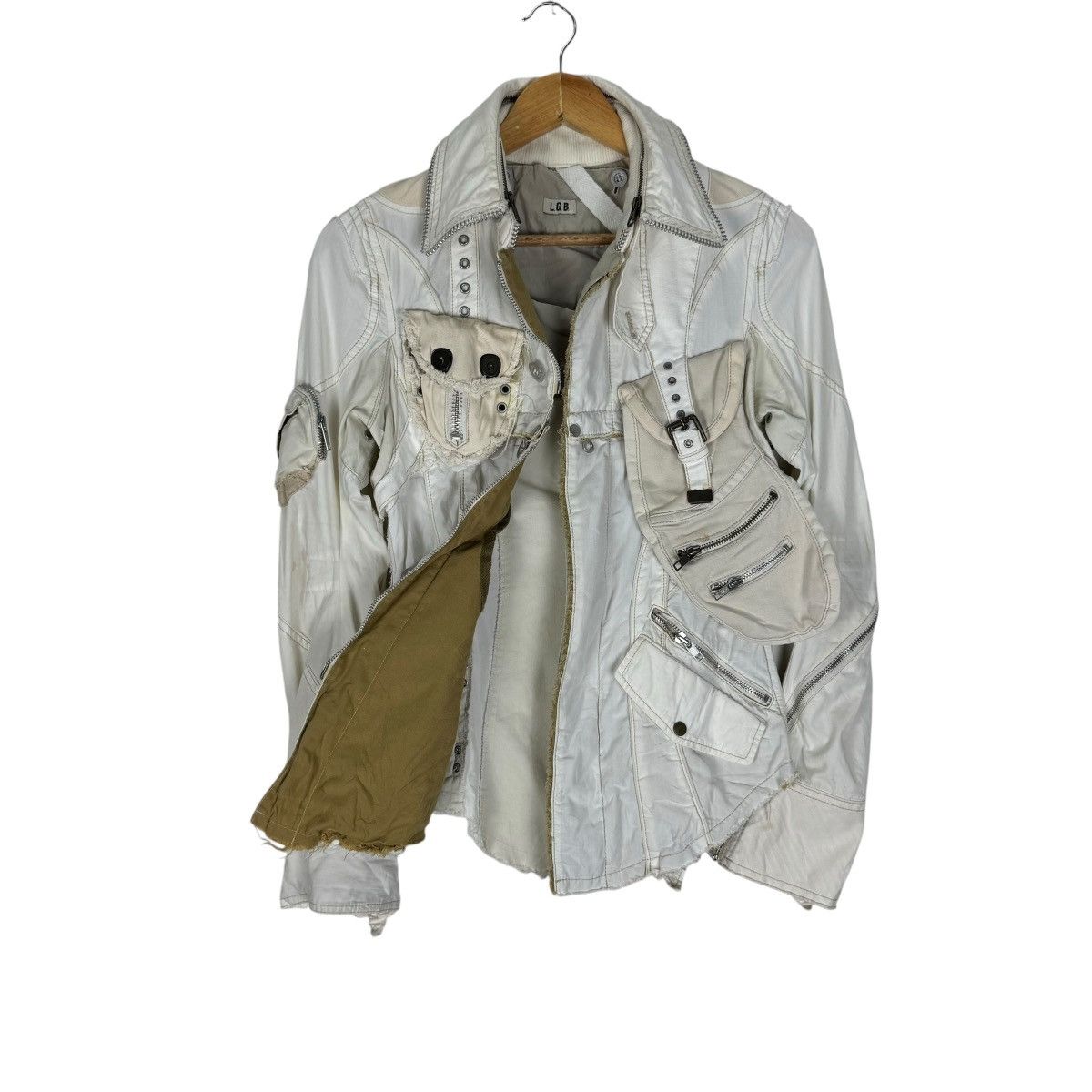 Le Grande Bleu (L.G.B.) 🌟00s L.G.B PARACHUTE DETACHABLE HOLSTER JACKET Size US XS / EU 42 / 0 - 9 Thumbnail