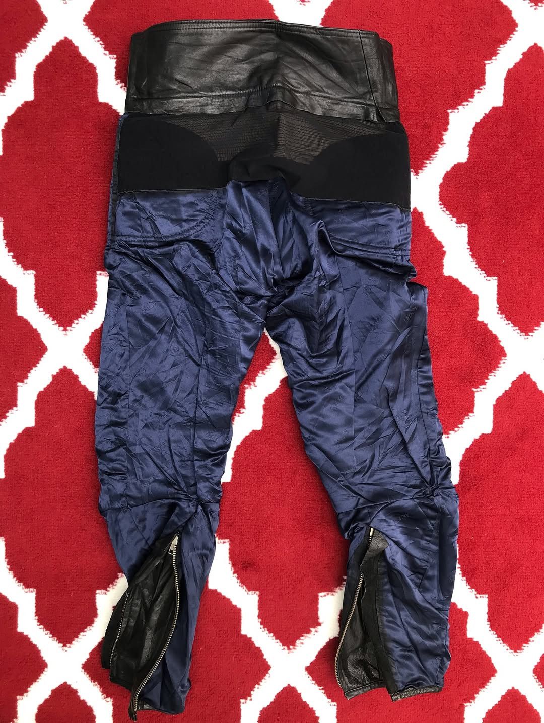 Japanese Brand 1980s Excellence Komine Biker Leather Pants Motorcycle Size US 27 - 3 Thumbnail