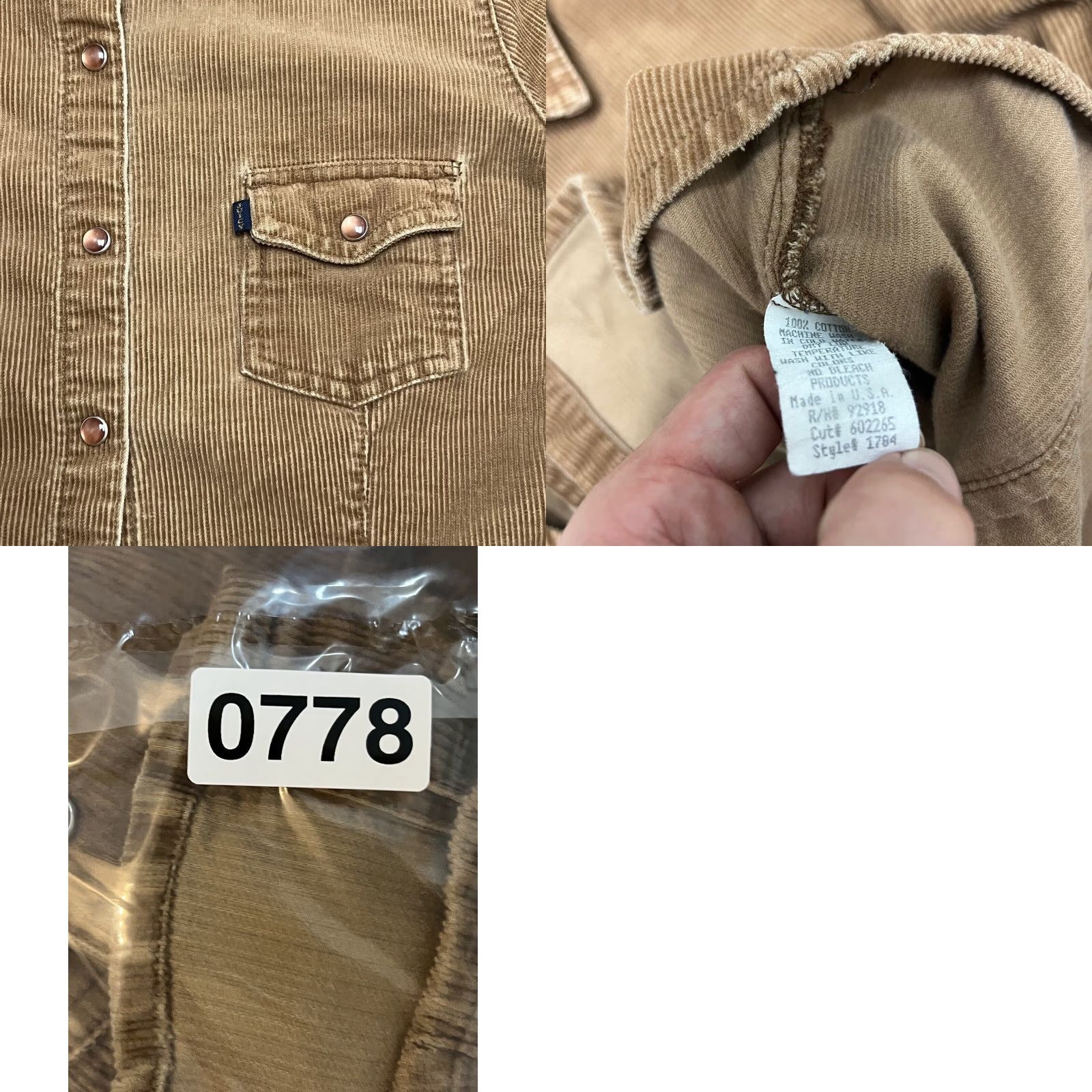 Juicy Couture VINTAGE Juicy Couture Jacket Womens S Corduroy Brown Beige 90s Crop Caramel United States Size S / US 4 / IT 40 - 8 Thumbnail