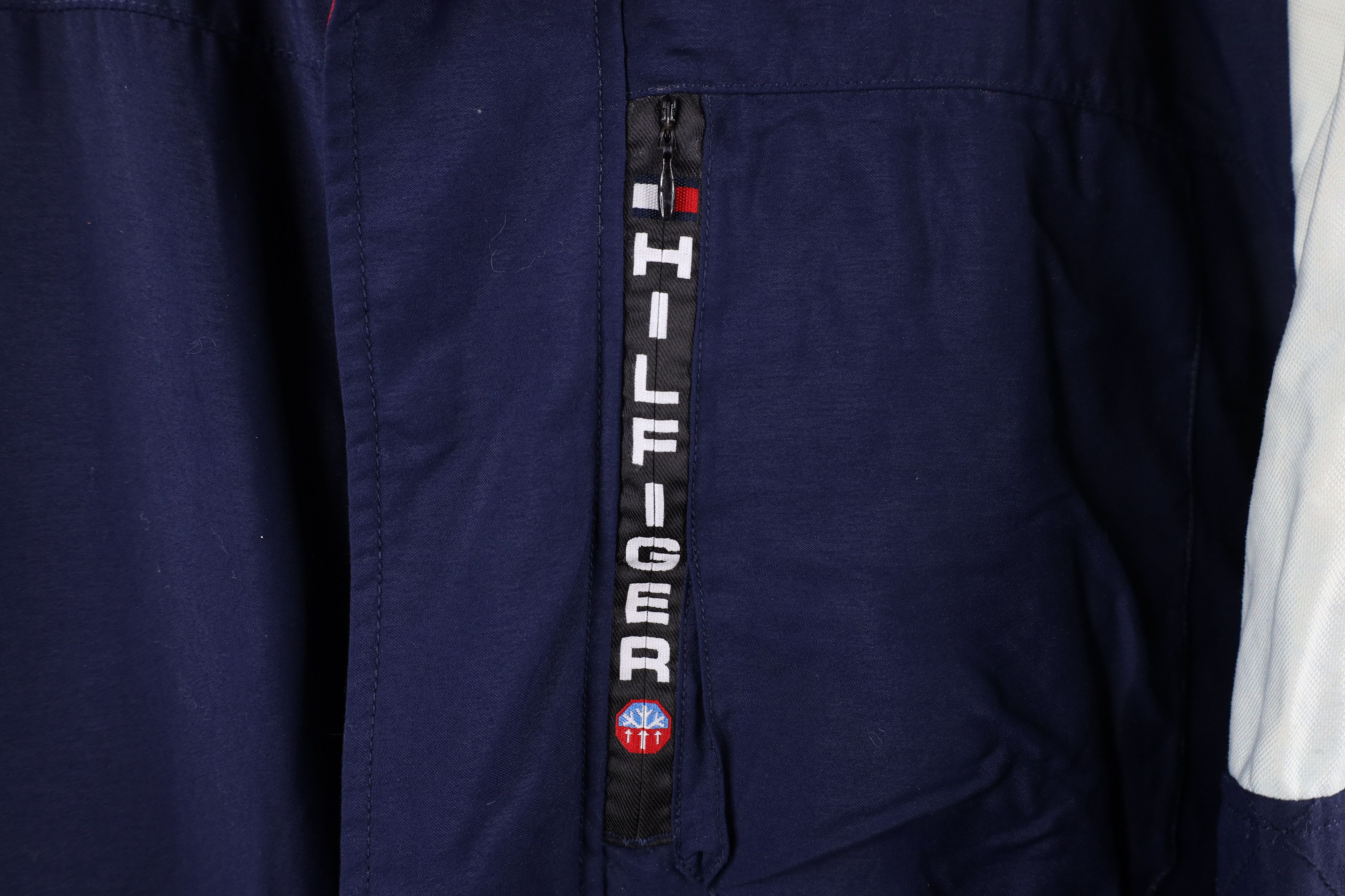 Tommy Hilfiger × Vintage Vintage 90s Tommy Hilfiger Fleece Lined Hooded Jacket Size US XXL / EU 58 / 5 - 4 Thumbnail