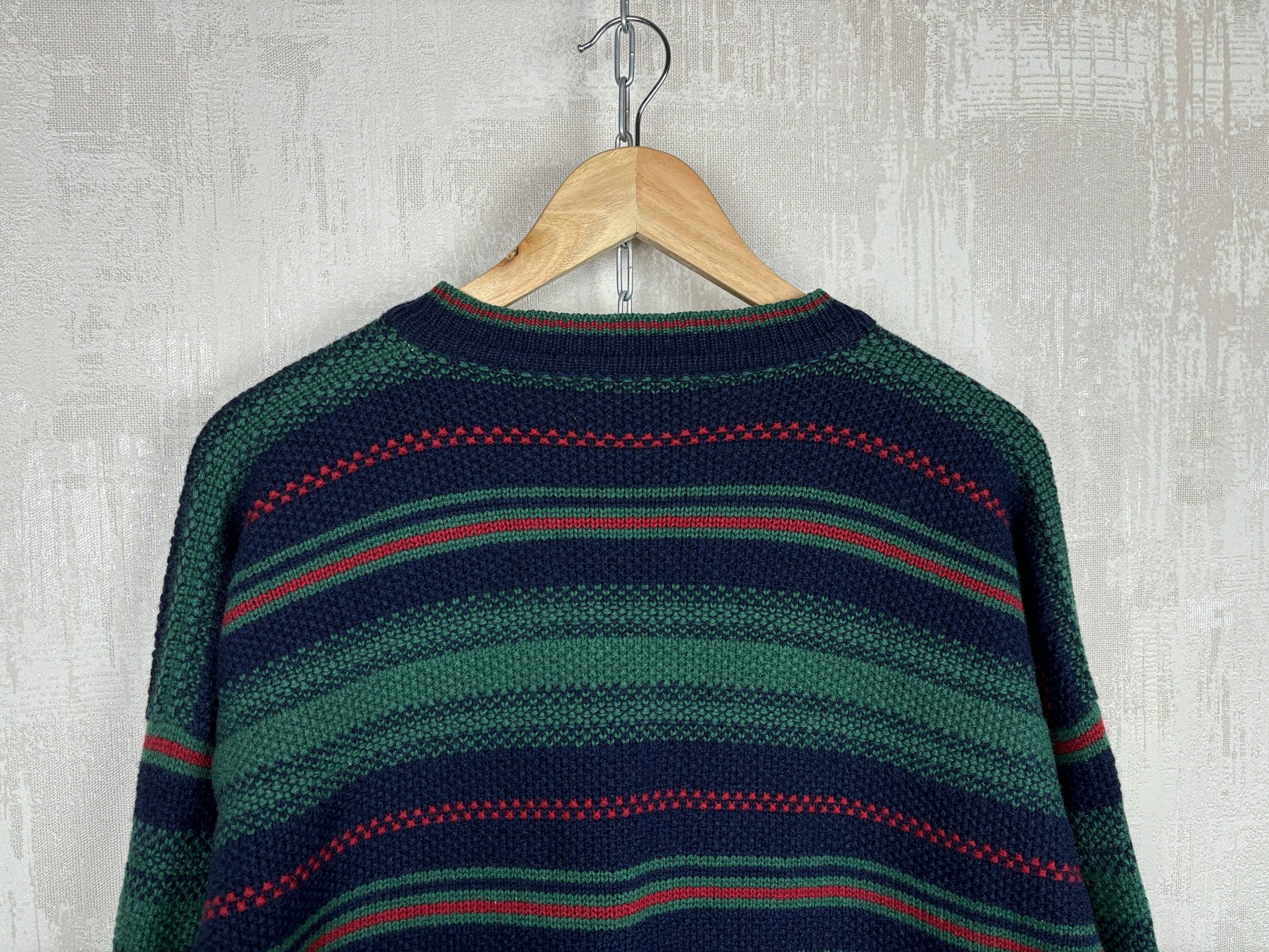 Alan Paine × Vintage Alan Paine Wool Crew Sweater Striped Size UK 40" EU 48 Size US L / EU 52-54 / 3 - 14 Thumbnail