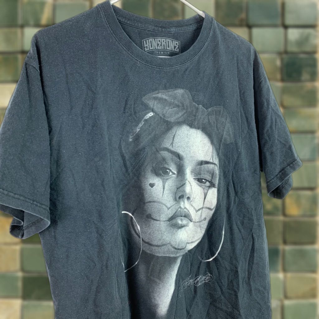 Vintage Yonerone Premium Mexico Streetwear Hype Fashion Black Tee Shirt Unisex L Size US L / EU 52-54 / 3 - 1 Thumbnail