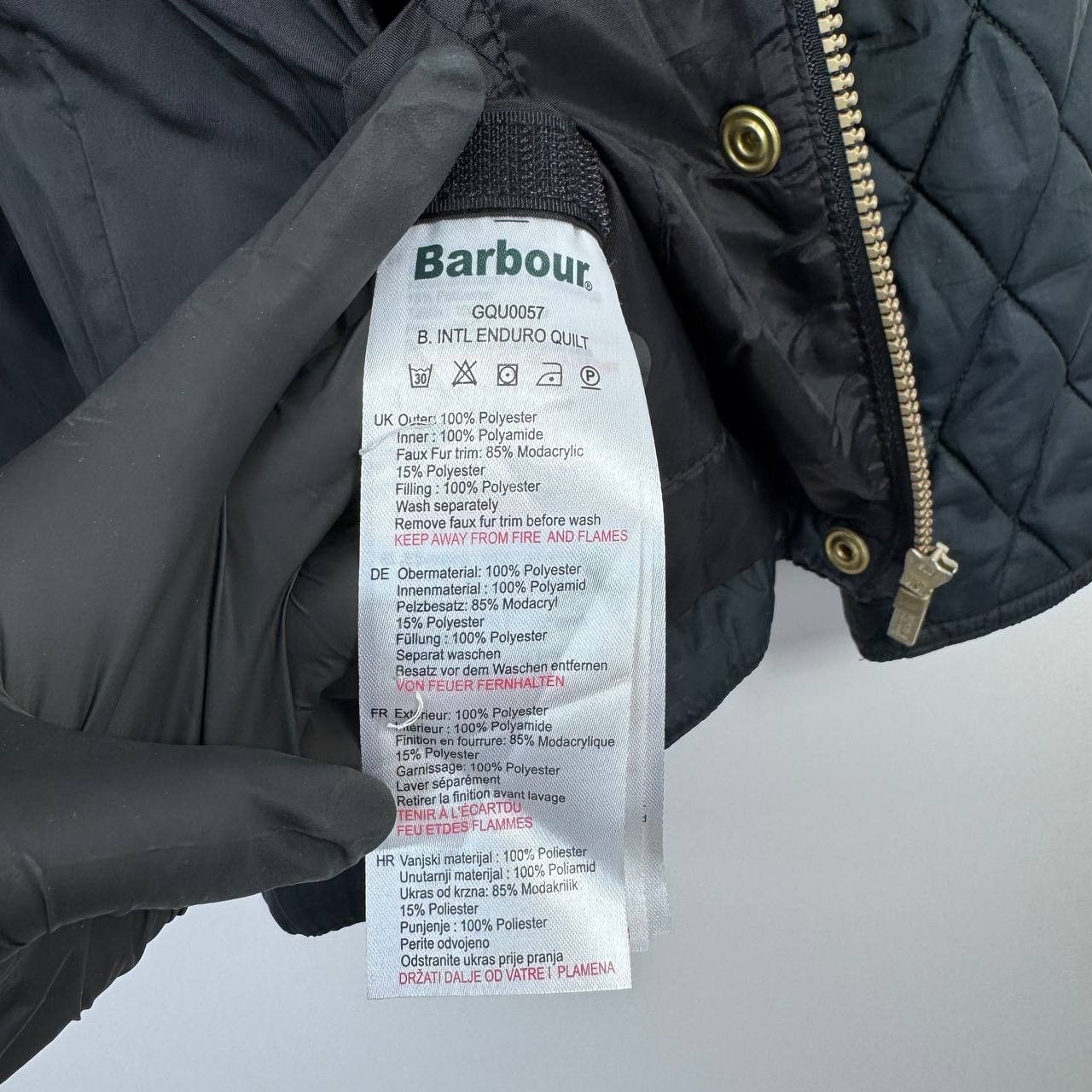 Barbour Barbour International Quilted Jacket Hooded Navy Biker XL Size XL / US 12-14 / IT 48-50 - 8 Thumbnail
