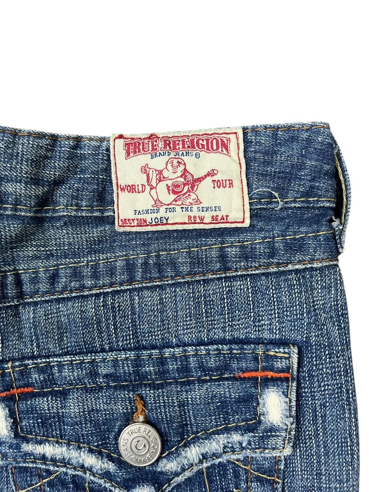 True Religion Vintage True Religion Distressed Mini Skirt Streetwear Size 26" / US 2 / IT 38 - 3 Thumbnail