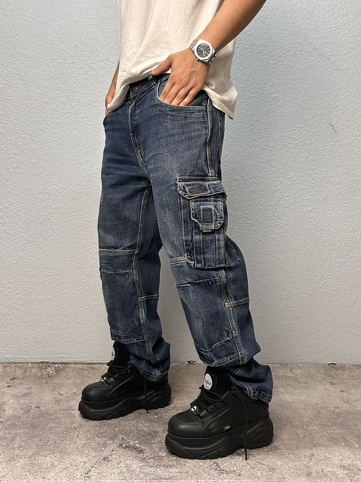 GOA LGB Baggy GOA Flare Military Style Cargo Pants Ifsixwasnine Size US 34 / EU 50 - 1 Thumbnail
