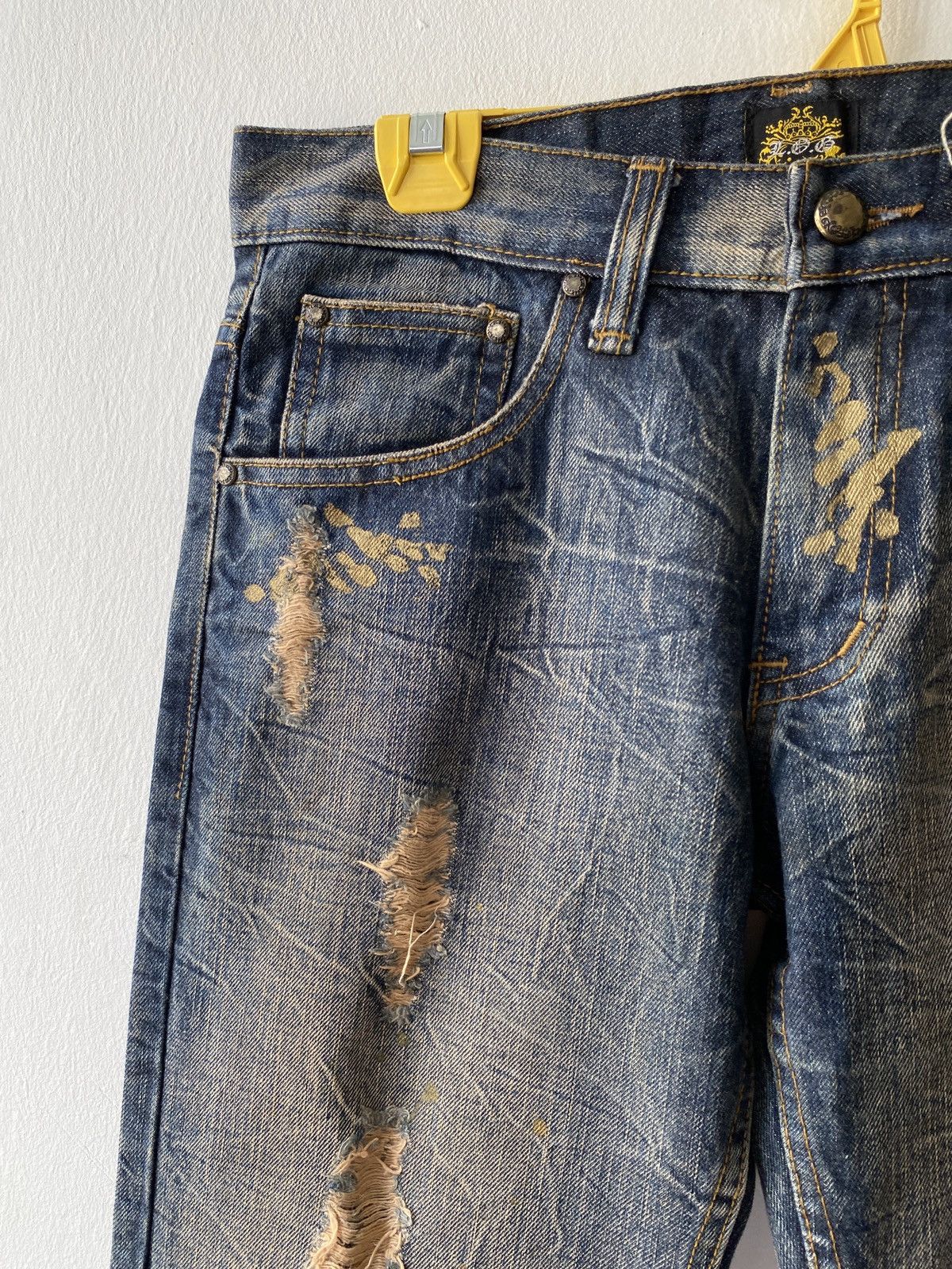 Japanese Brand Japanese Brand Legend Of Glamour Distressed Denim Size US 32 / EU 48 - 8 Thumbnail
