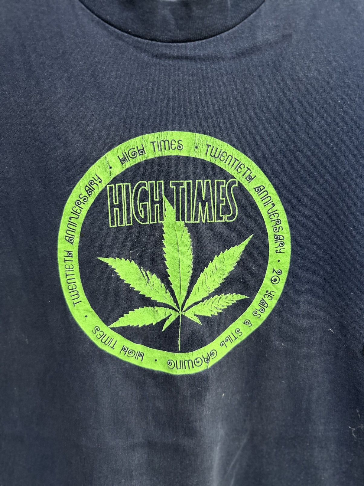 Lee Vintage 90s Weed High Times Faded Lee Tee Size US XL / EU 56 / 4 - 2 Thumbnail