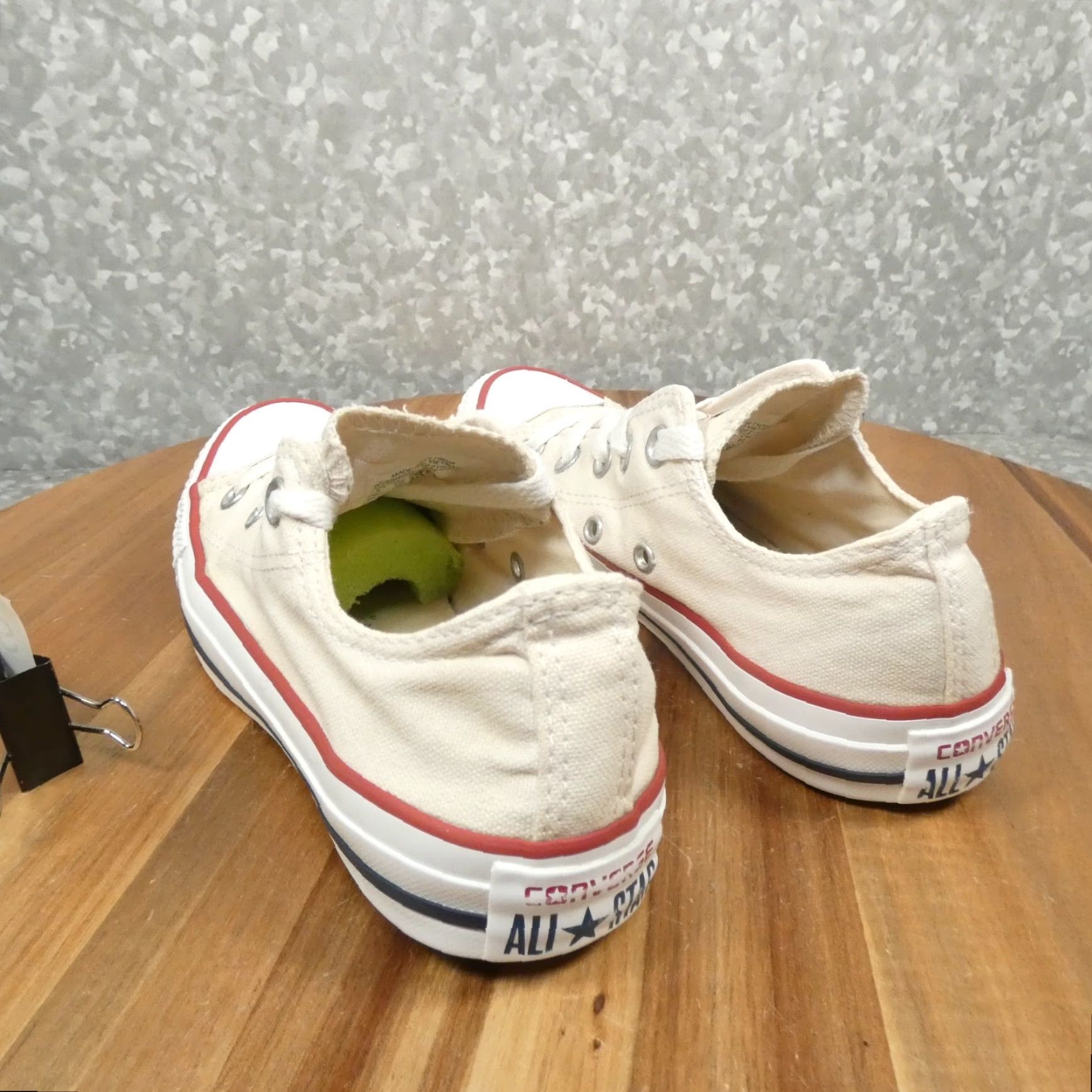 Converse Converse Chuck Taylor All-Star Sneaker Womens 5 White Canvas Low Top W7652 Size XS / US 0-2 / IT 36-38 - 5 Thumbnail