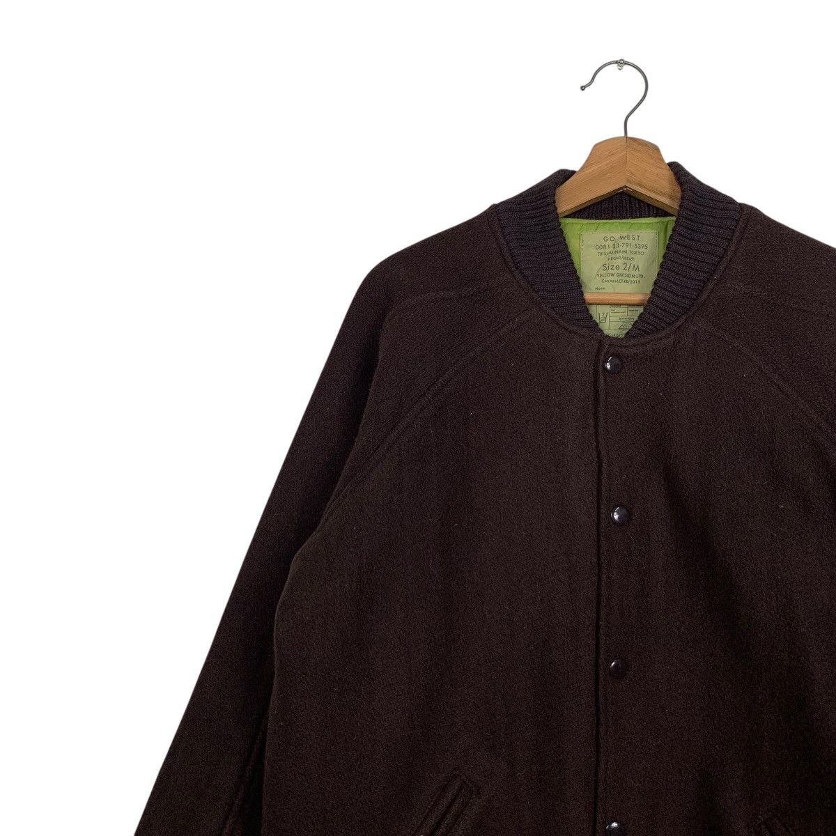 Vintage Vintage 90s GO WEST Yellow Division Award Jacket #2703-C121 Size US M / EU 48-50 / 2 - 6 Thumbnail
