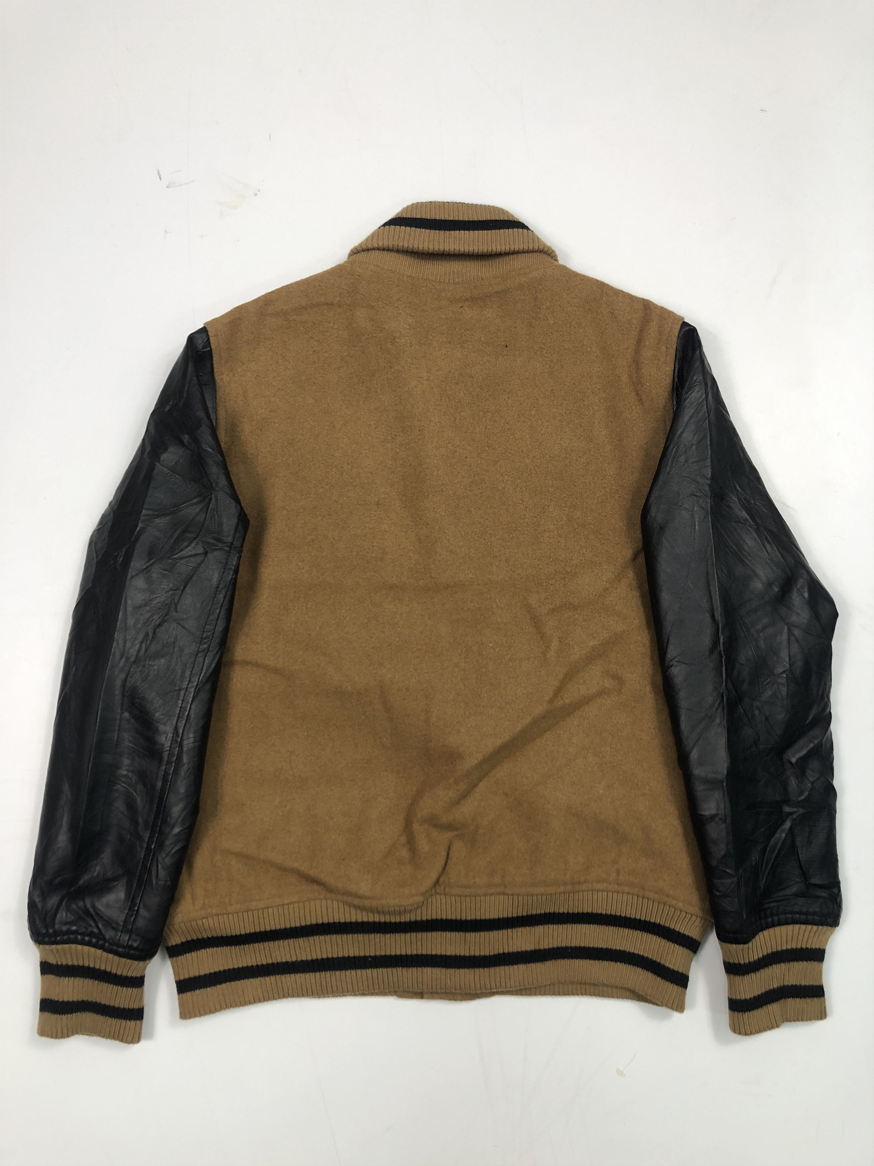 Japanese Brand Vintage Japanese Brand EvoRevo Leather Varsity Jacket V0076 Size US M / EU 48-50 / 2 - 2 Thumbnail