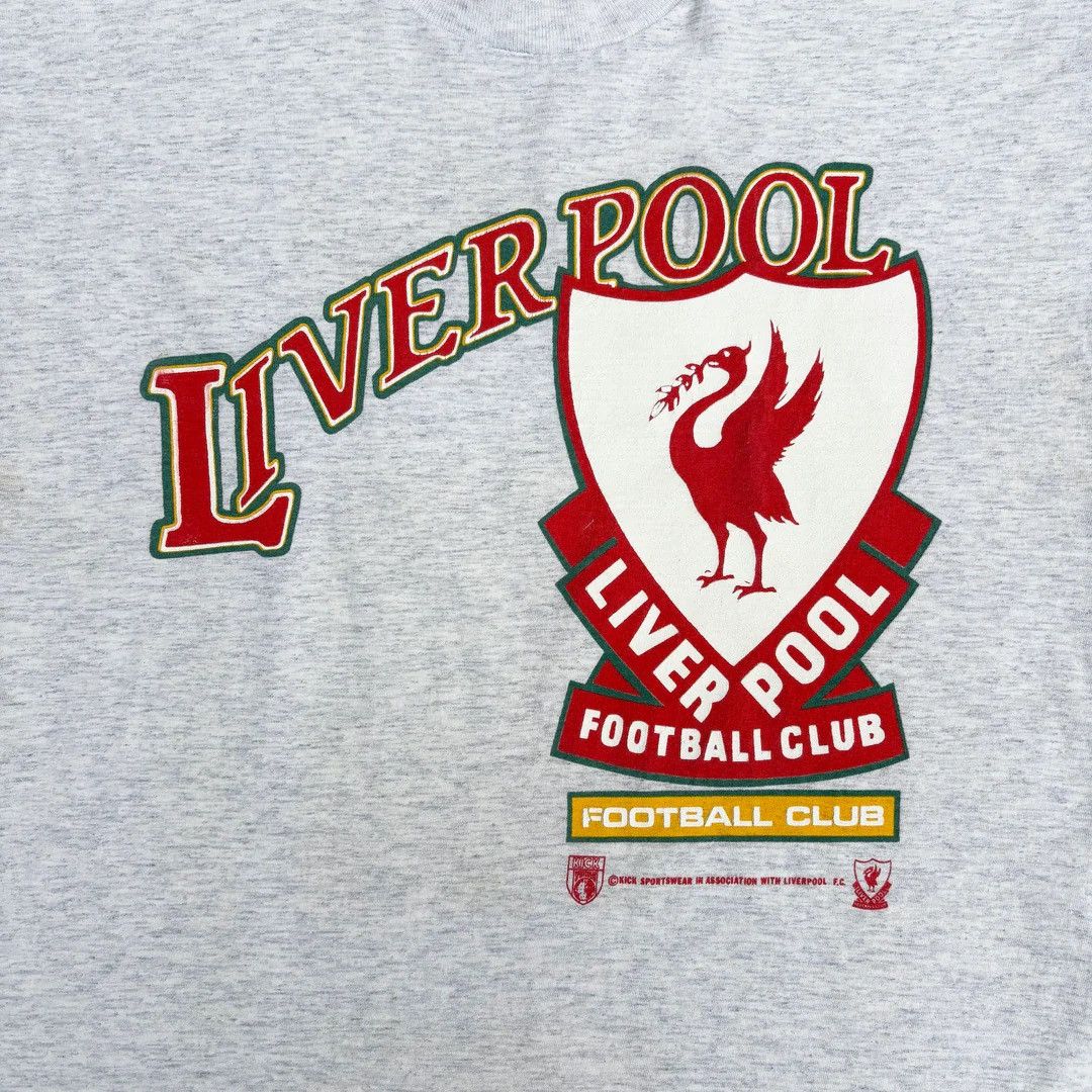 Vintage Liverpool FC 1990 90s Vintage Soccer Fan Football T-Shirt Size US M / EU 48-50 / 2 - 3 Thumbnail
