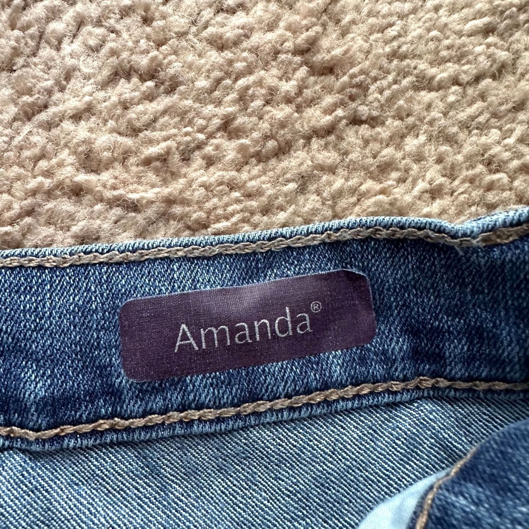 Gloria Vanderbilt Gloria Vanderbilt Jeans Womens 8 Petite Mid Rise Blue Denim Skinny Amanda Size 30" / US 8 / IT 44 - 6 Thumbnail