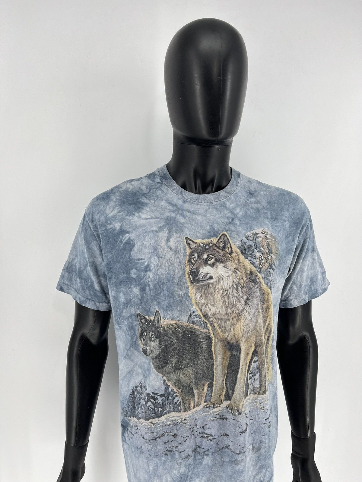 The Mountain × Vintage Vintage Y2K The Mountain Wolf Face Size S T-Shirt Size US L / EU 52-54 / 3 - 3 Thumbnail