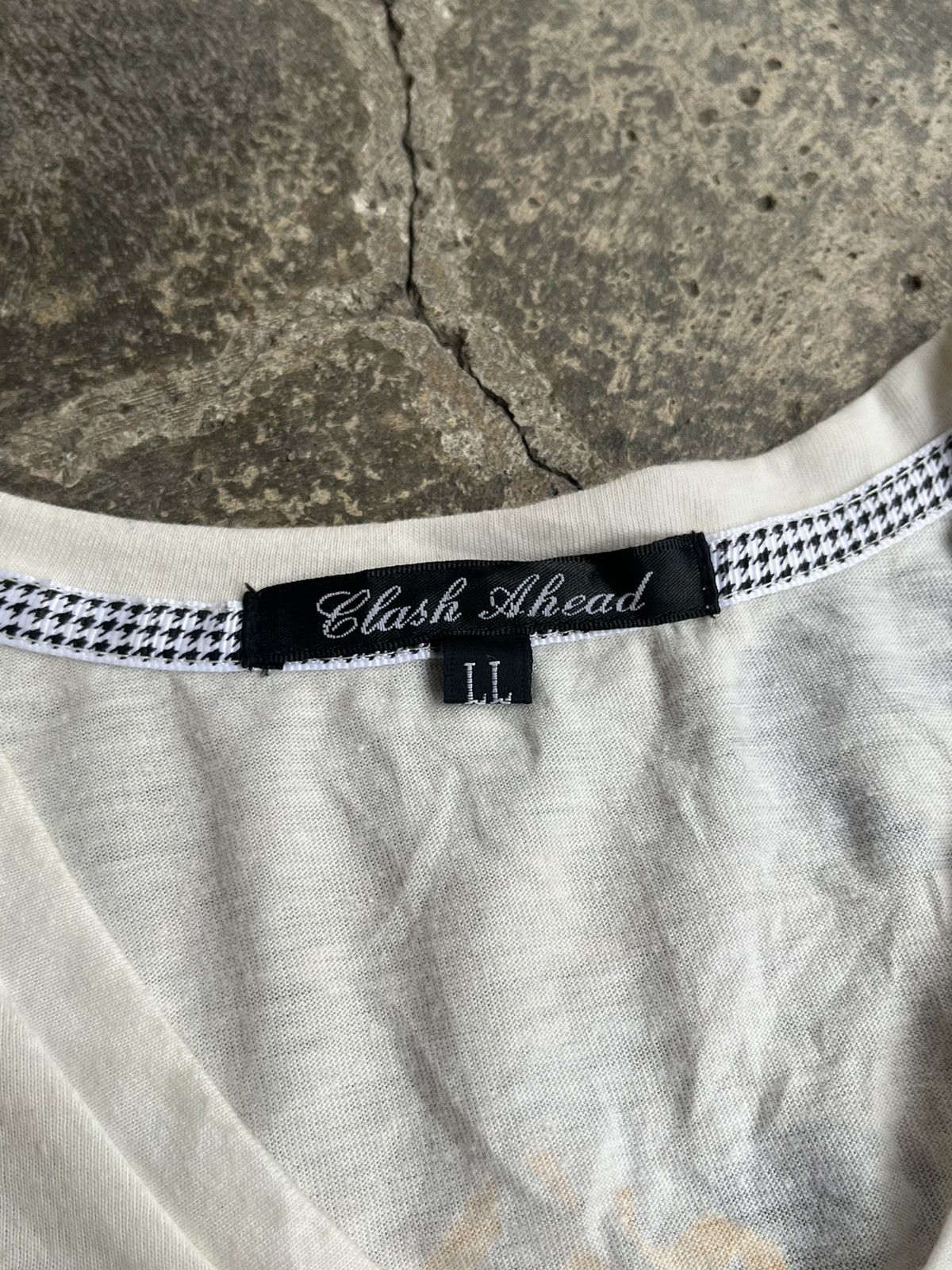 14th Addiction × KMRii × Yasuyuki Ishii 2000s JAPANESE CLASH AHEAD POEM SMOKE GOTHIC PUNK STYLE Size US L / EU 52-54 / 3 - 7 Thumbnail