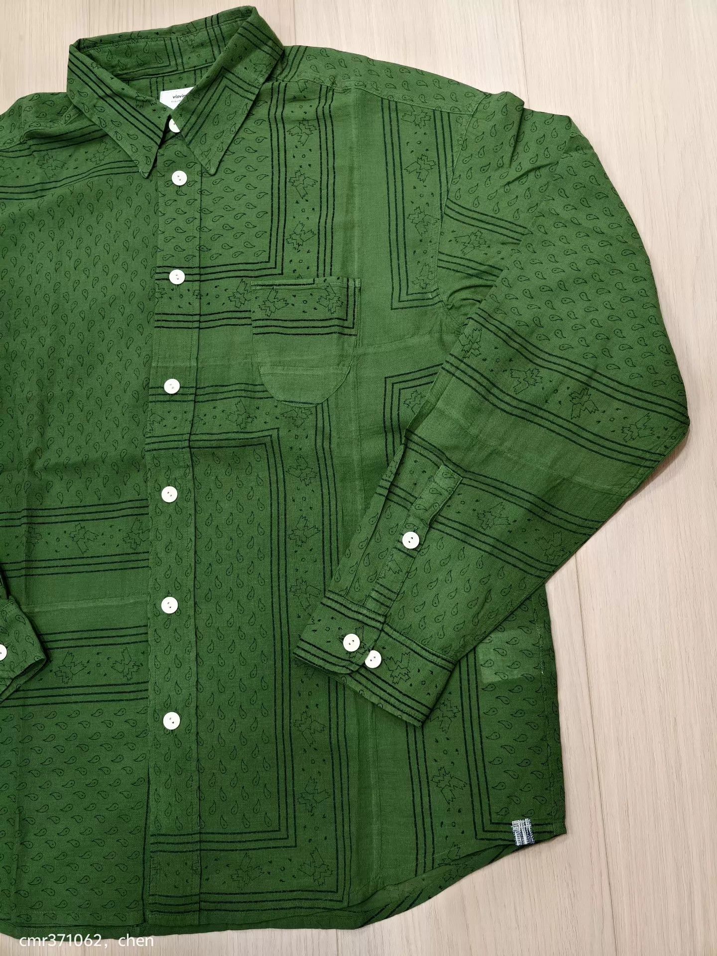 Visvim VISVIM 20AW LUMBER L/S BANDANA P.W. ND Green Size 2 Size US M / EU 48-50 / 2 - 3 Thumbnail