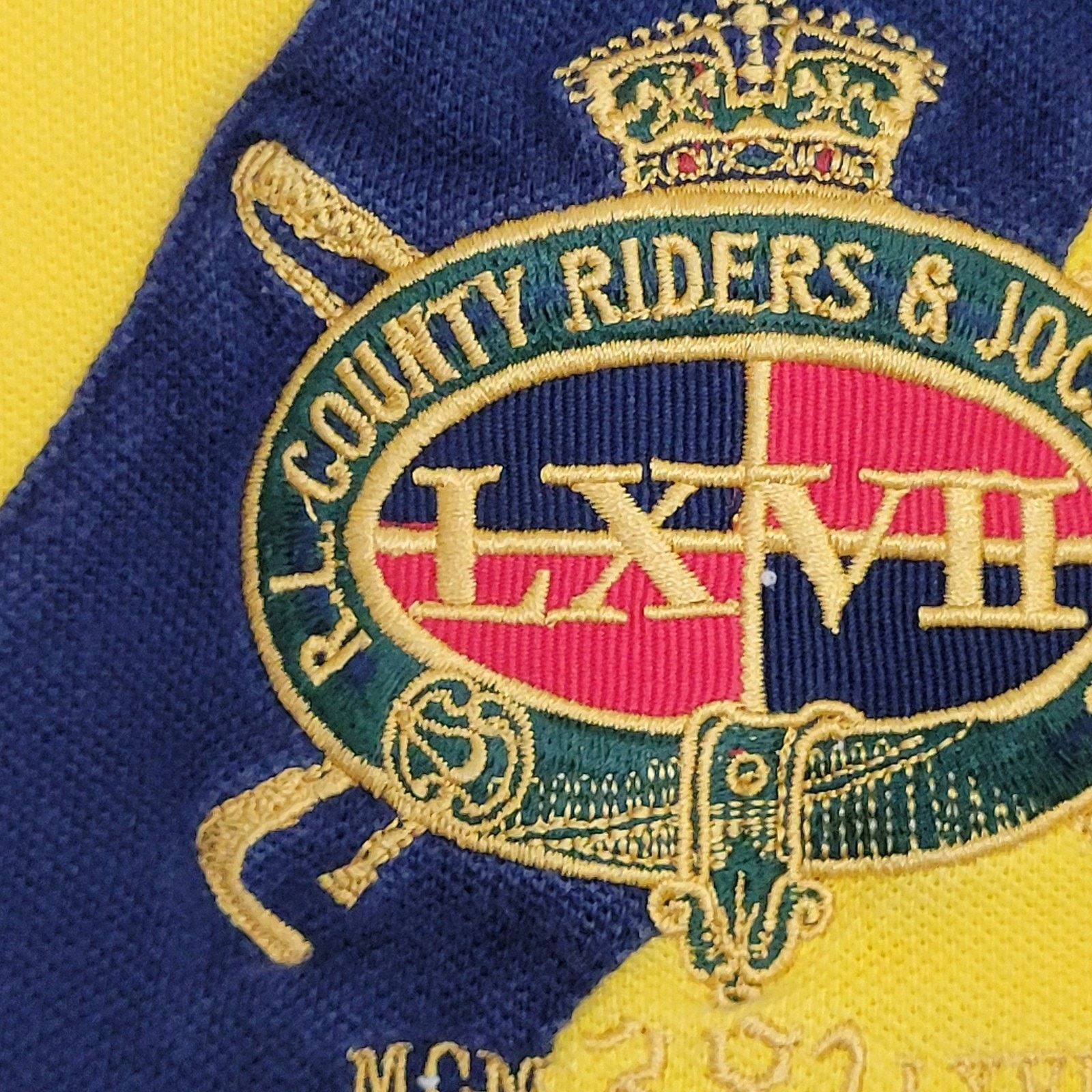Ralph Lauren VTG Ralph-Lauren Polo Shirt L 22x28 Bedford Jockey Club Size US L / EU 52-54 / 3 - 3 Thumbnail